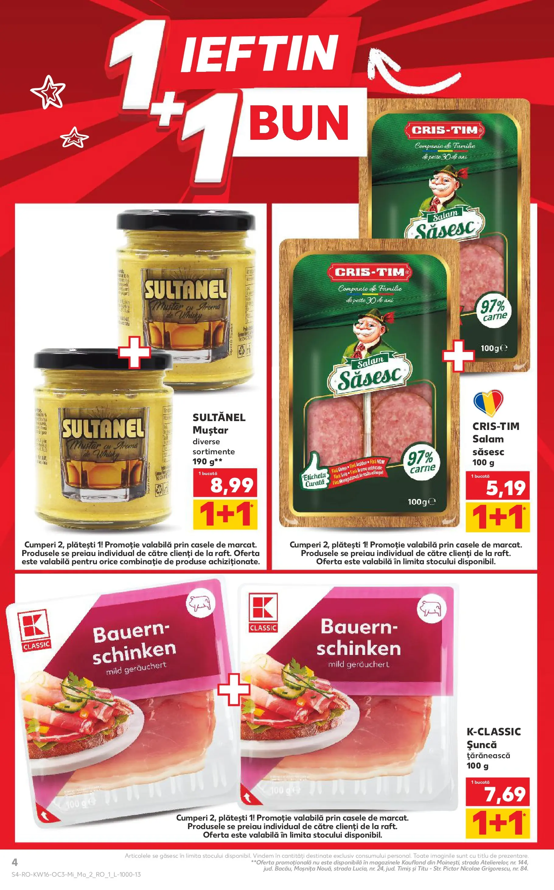 Catalog Kaufland 15 - 20 Aprilie 2026 | Pagina 4 | Produse: Salam, Șuncă, Pește, Muștar