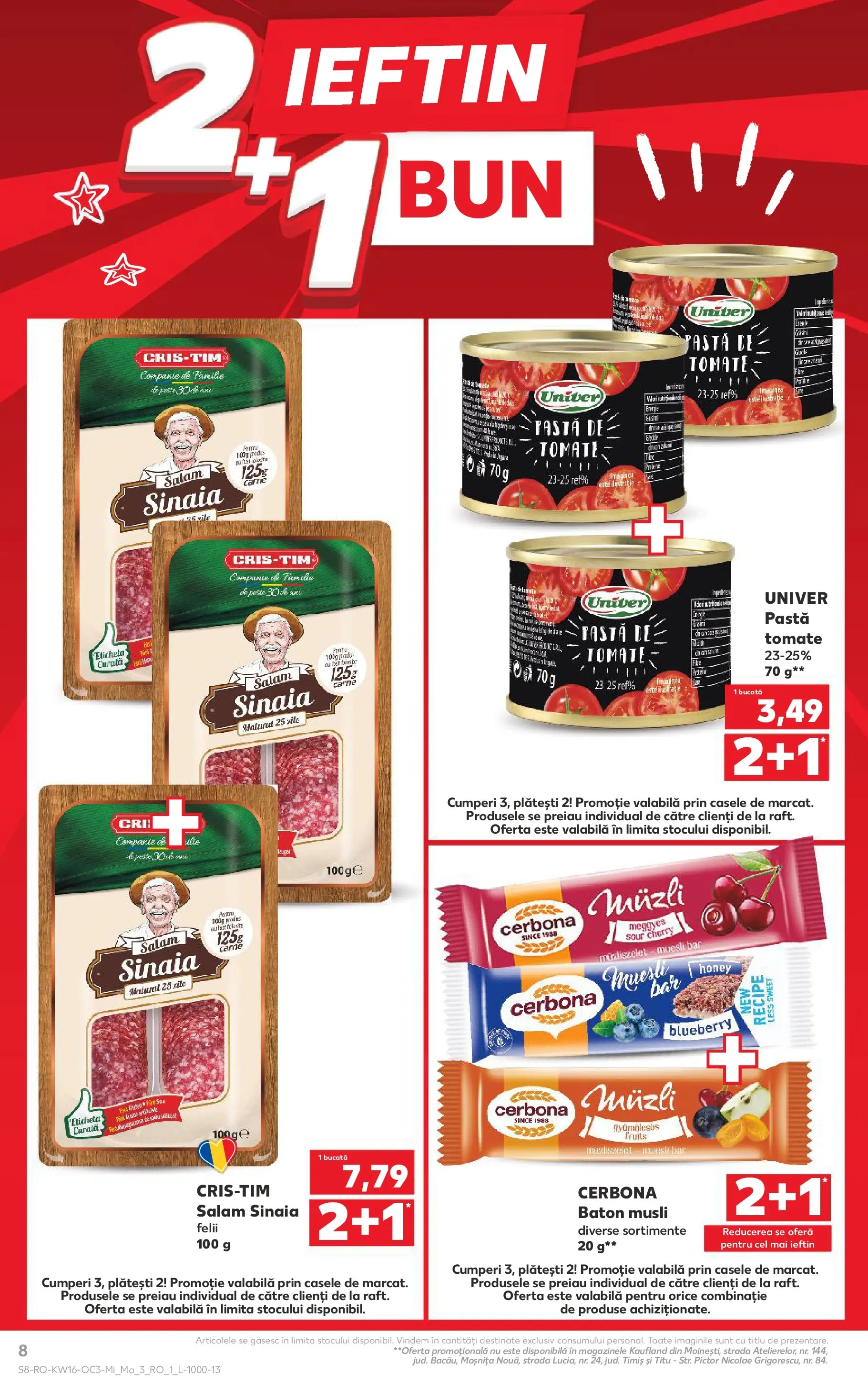 Catalog Kaufland 15 - 20 Aprilie 2026 | Pagina 8 | Produse: Pastă de tomate, Salam, Paste