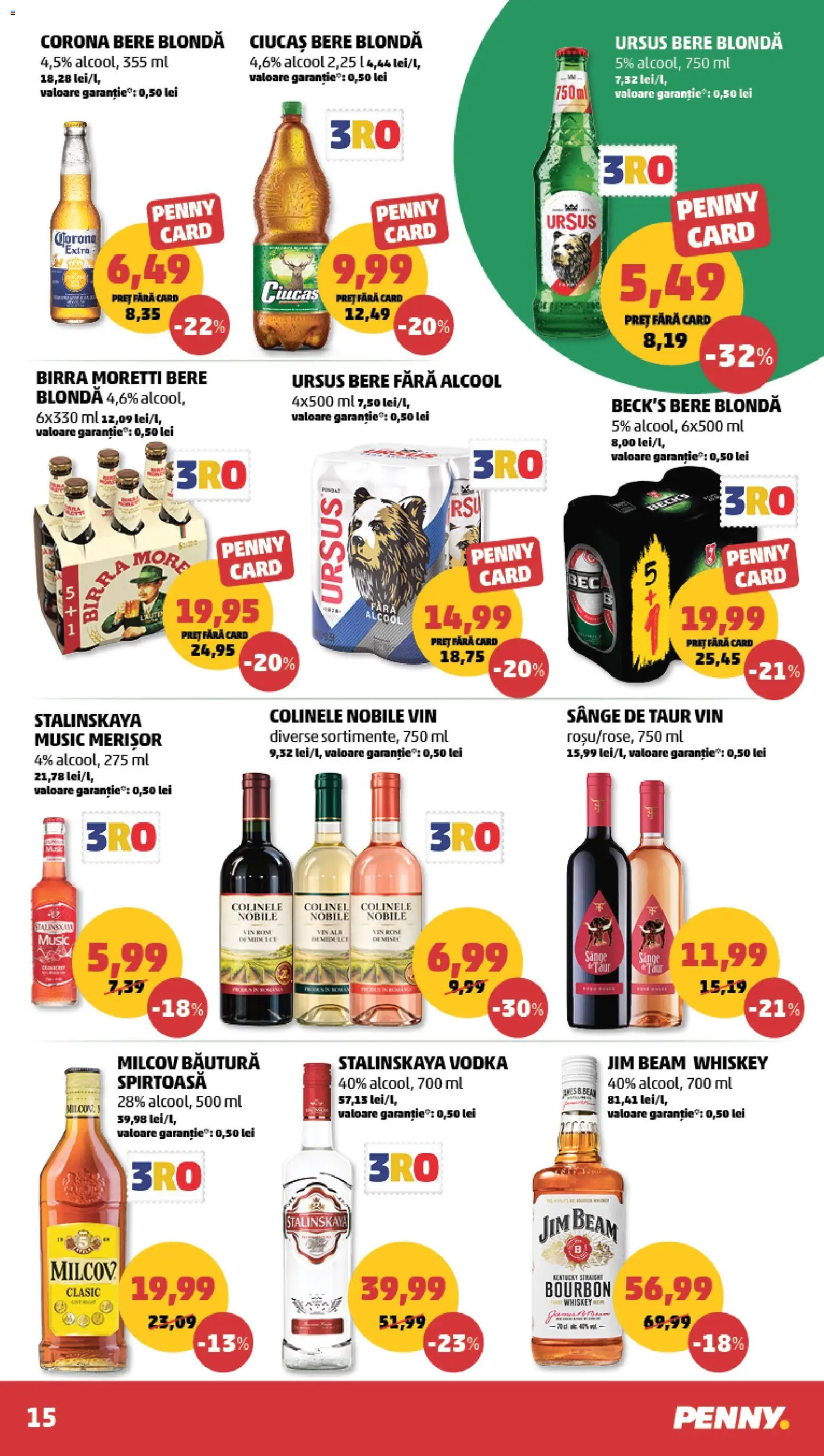 Catalog PENNY Market 15 - 20 Aprilie 2026 | Pagina 15 | Produse: Vin, Bere, Bourbon, Vodka