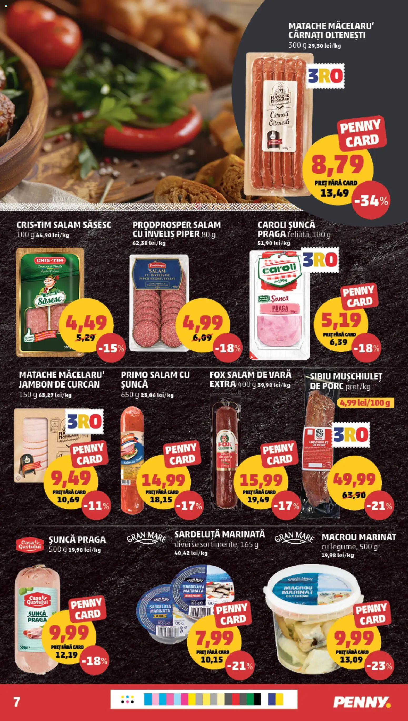 Catalog PENNY Market 15 - 20 Aprilie 2026 | Pagina 7 | Produse: Salam, Șuncă, Legume, Cârnați