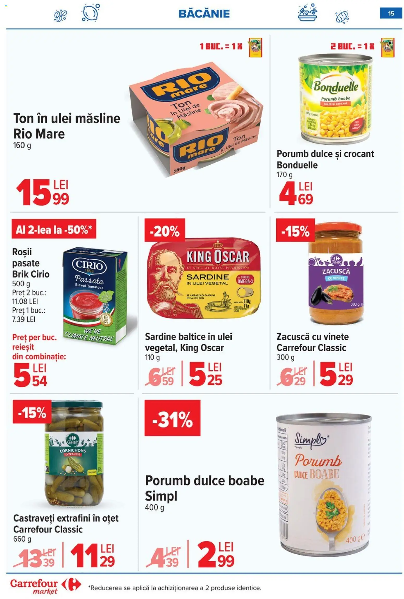 Catalog Carrefour 15 - 27 Aprilie 2026 | Pagina 17 | Produse: Măsline, Roșii, Castraveți, Porumb