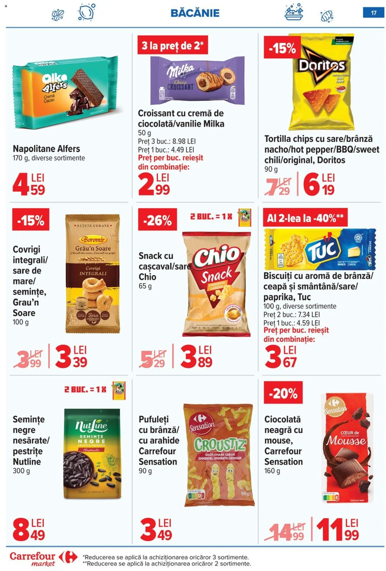 Catalog Carrefour 15 - 27 Aprilie 2026 | Pagina 19 | Produse: Ciocolată, Pufuleți, Biscuiți, Ceapă