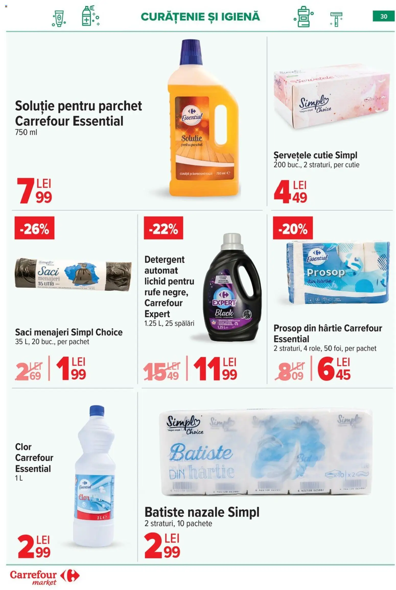 Catalog Carrefour 15 - 27 Aprilie 2026 | Pagina 32 | Produse: Saci menajeri, Parchet, Cutie, Detergent
