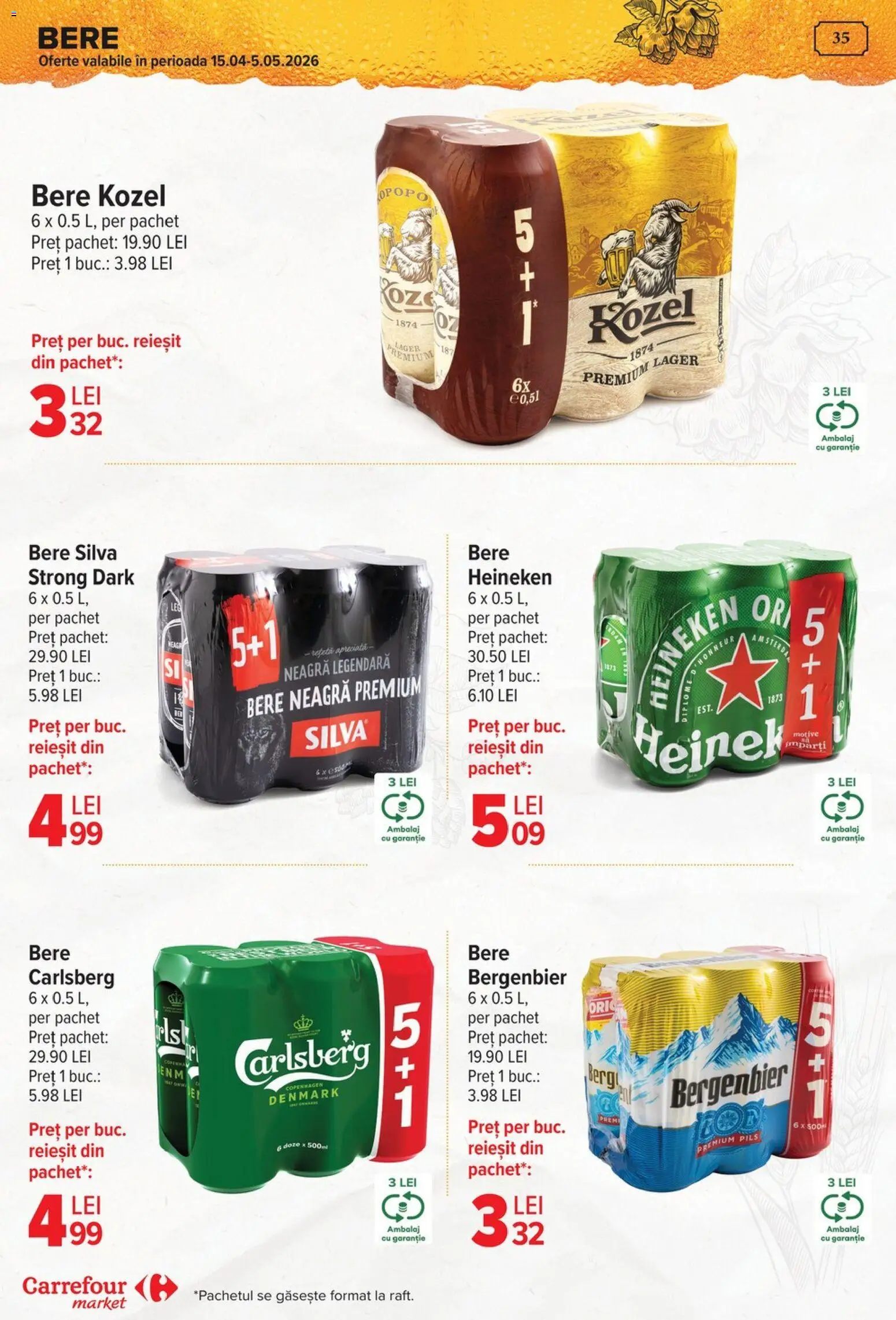 Catalog Carrefour 15 - 27 Aprilie 2026 | Pagina 37 | Produse: Bere, Plastik Kulübe