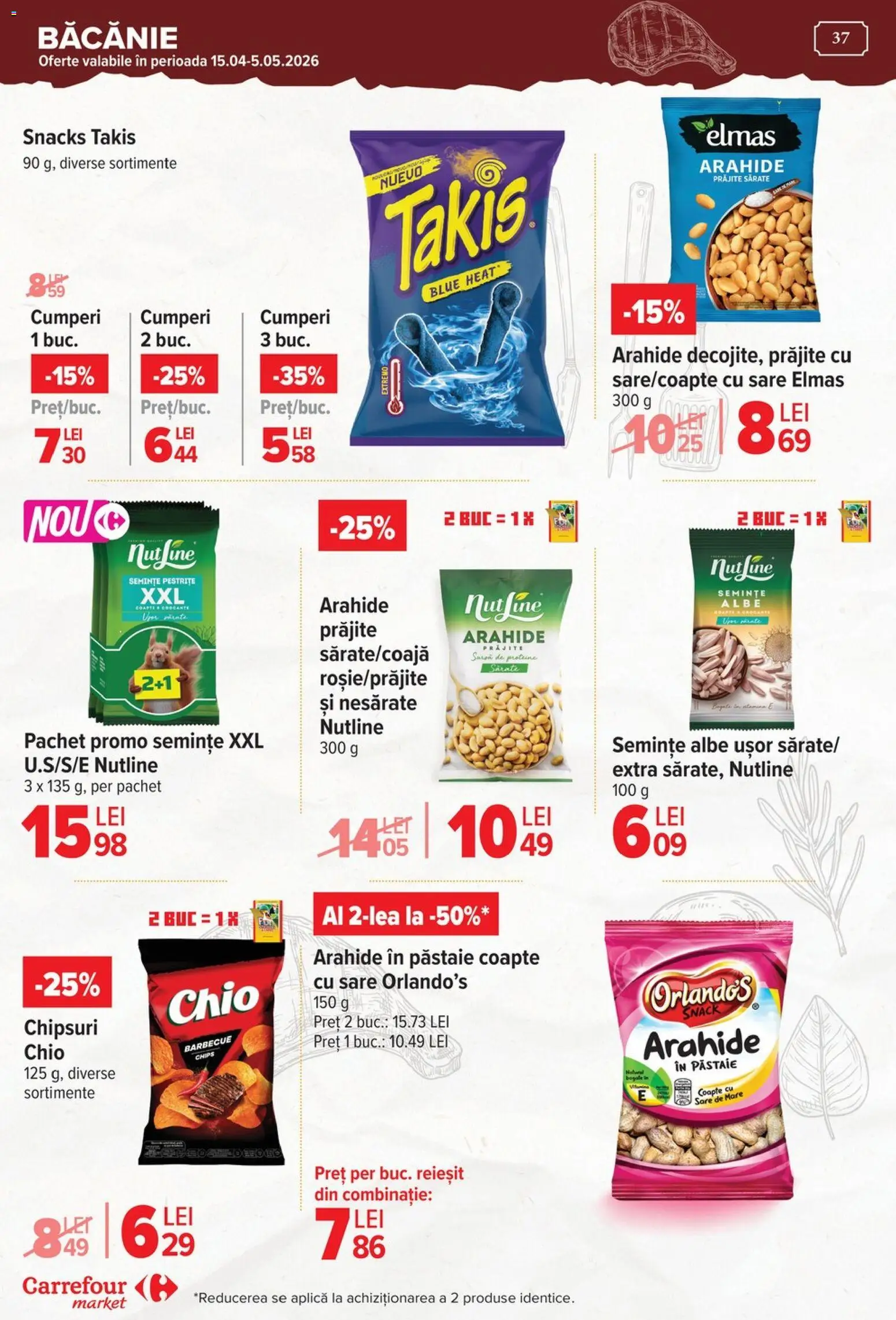 Catalog Carrefour 15 - 27 Aprilie 2026 | Pagina 39 | Produse: Masaüstü kılıfı, Arahide, Semințe, Sare