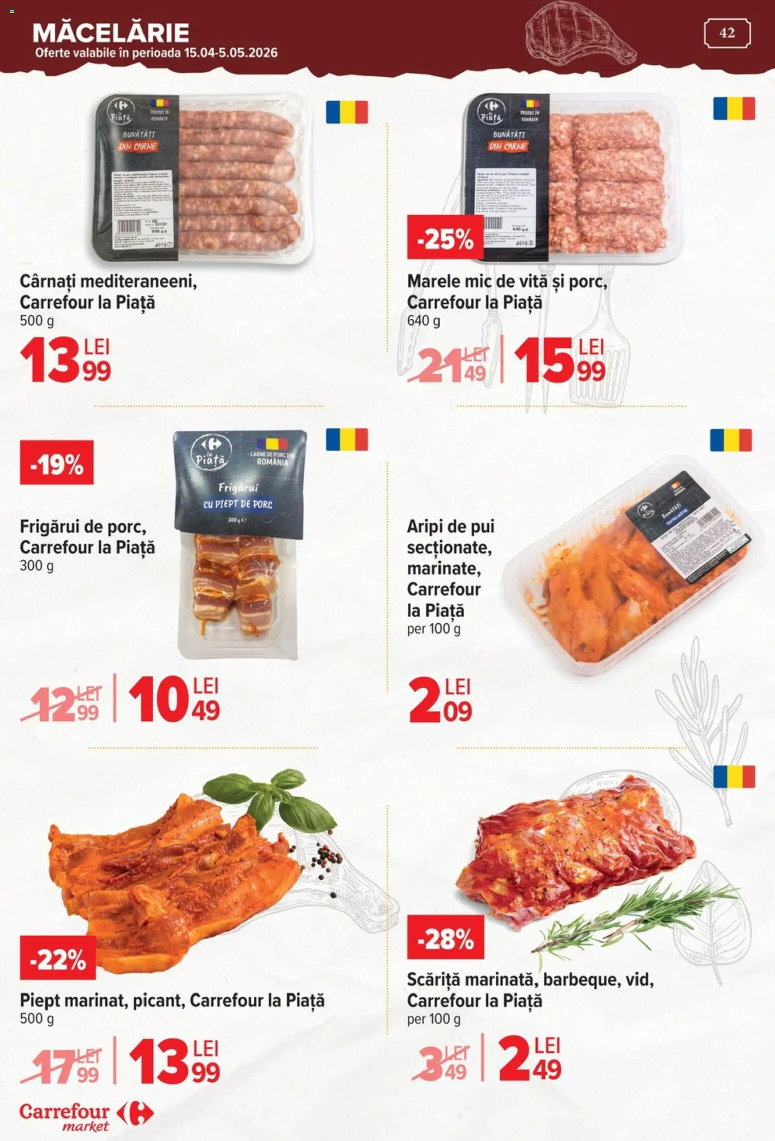 Catalog Carrefour 15 - 27 Aprilie 2026 | Pagina 43 | Produse: Hacıyatmaz Kedi Oyuncağı, Carne De Porc, Cârnați