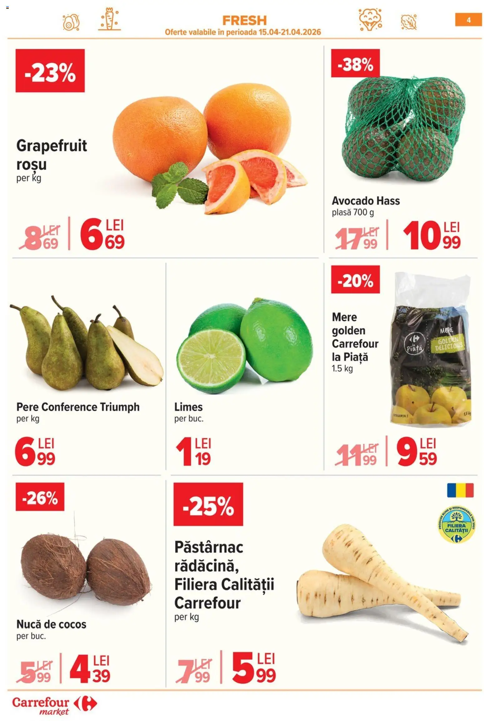 Catalog Carrefour 15 - 27 Aprilie 2026 | Pagina 6 | Produse: Press Kemik, Mere, Avocado