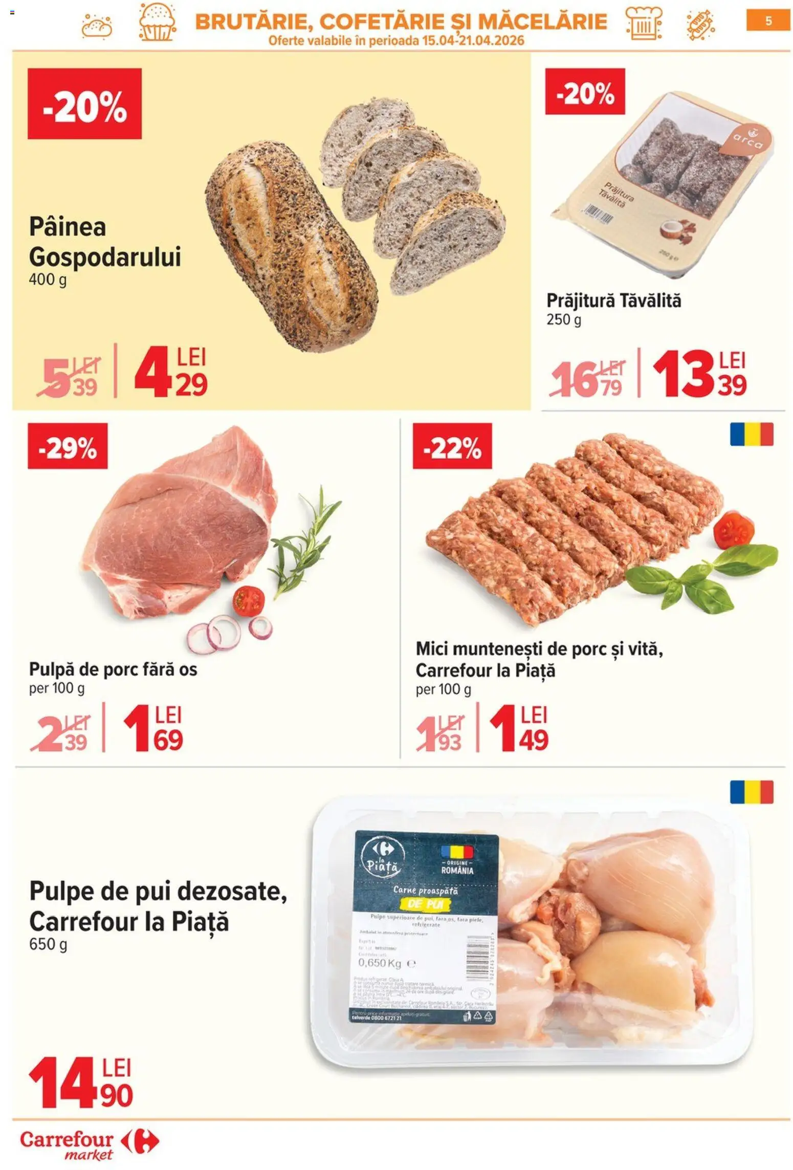Catalog Carrefour 15 - 27 Aprilie 2026 | Pagina 7 | Produse: Hacıyatmaz Kedi Oyuncağı, Mici, Prăjitură