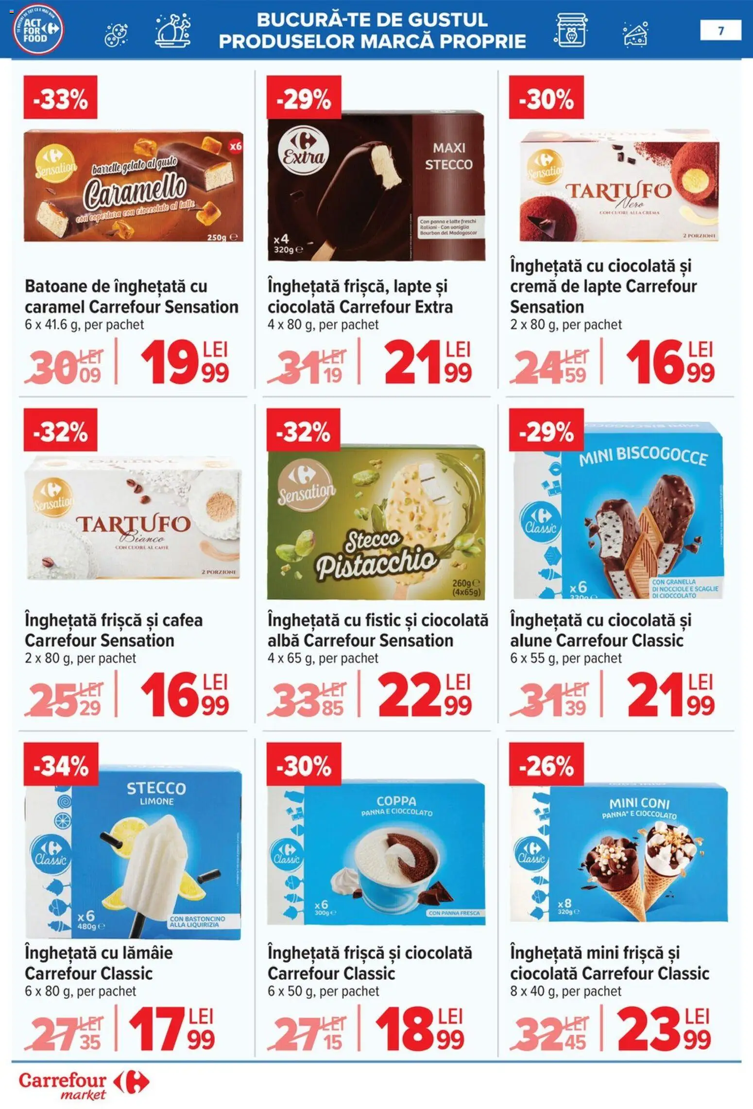 Catalog Carrefour 15 - 27 Aprilie 2026 | Pagina 9 | Produse: Cremă, Cafea, Ciocolată, Înghețată