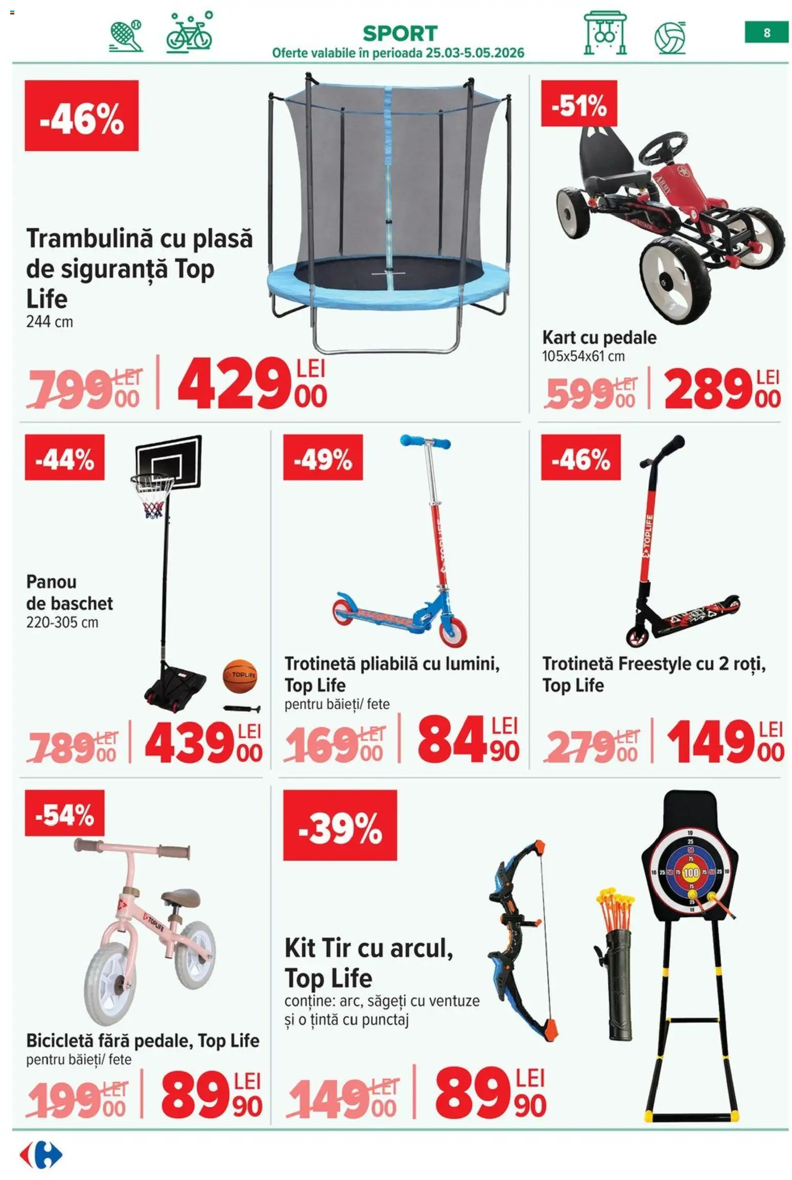 Catalog Carrefour 15 Aprilie - 4 Mai 2026 | Pagina 10 | Produse: Top, Trotinetă, Dana kuşbaşı