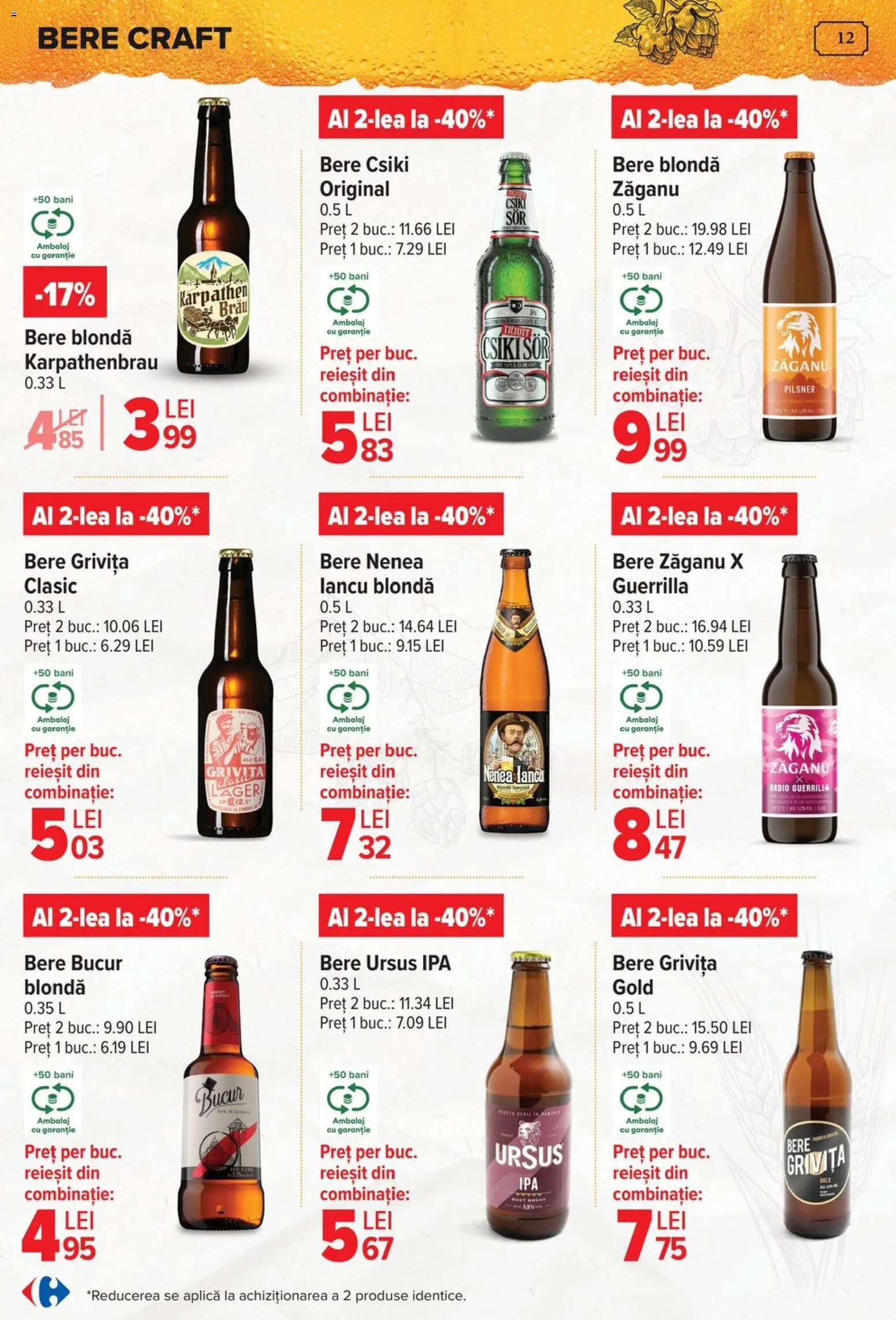 Catalog Carrefour 15 Aprilie - 4 Mai 2026 | Pagina 12 | Produse: Radio, Bere