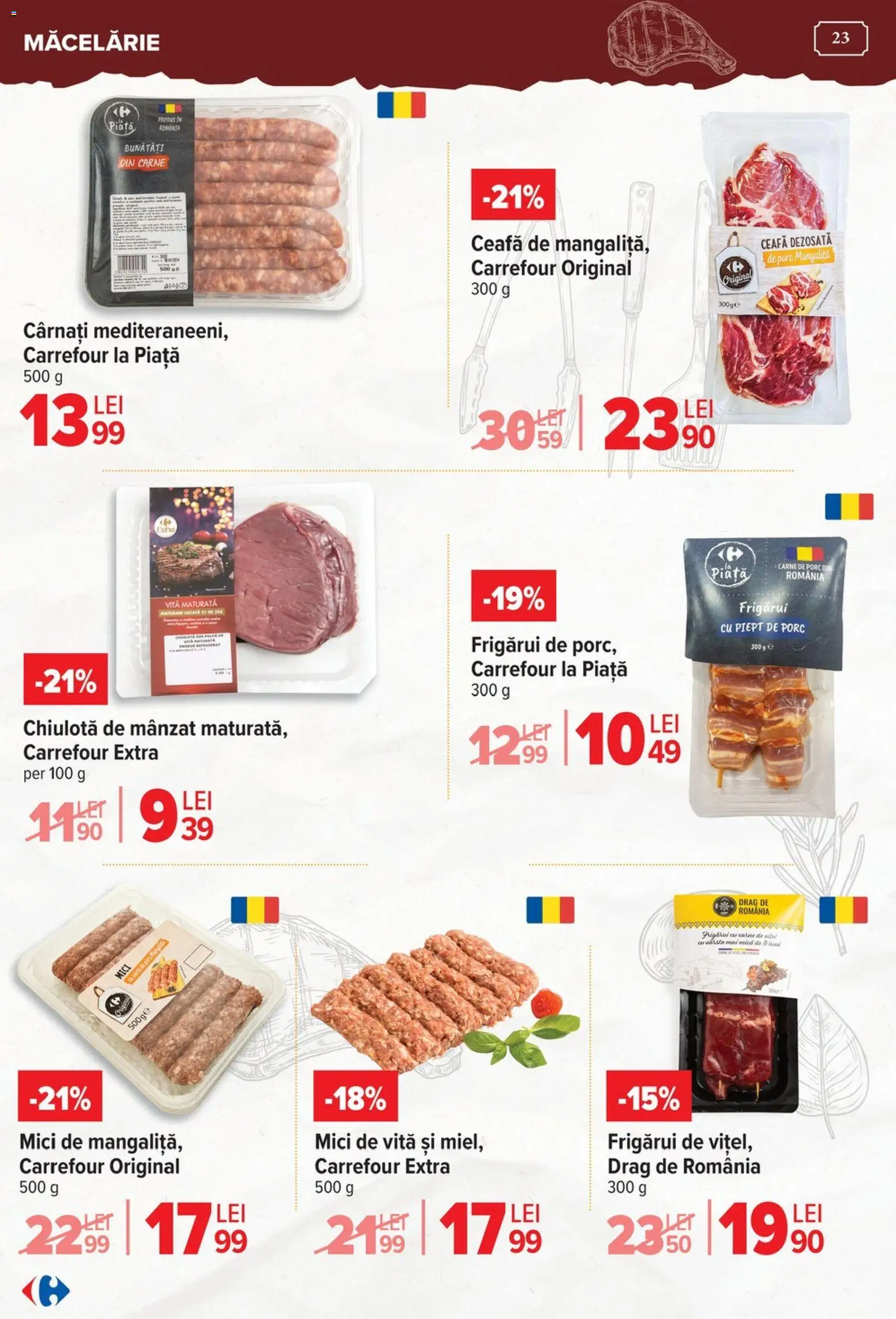 Catalog Carrefour 15 Aprilie - 4 Mai 2026 | Pagina 23 | Produse: Mici, Cârnați