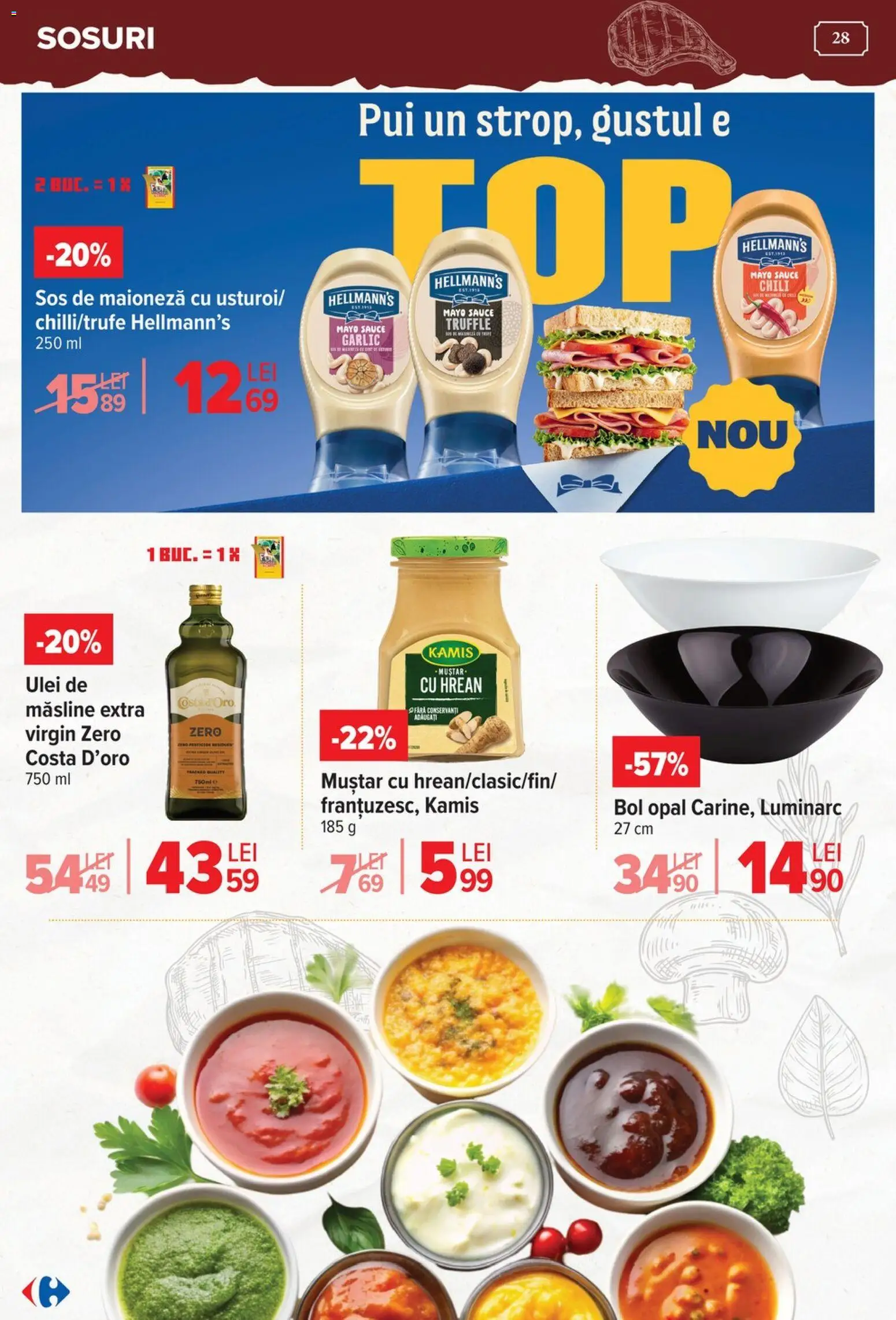 Catalog Carrefour 15 Aprilie - 4 Mai 2026 | Pagina 28 | Produse: Hacıyatmaz Kedi Oyuncağı, Măsline, Ulei, Muștar