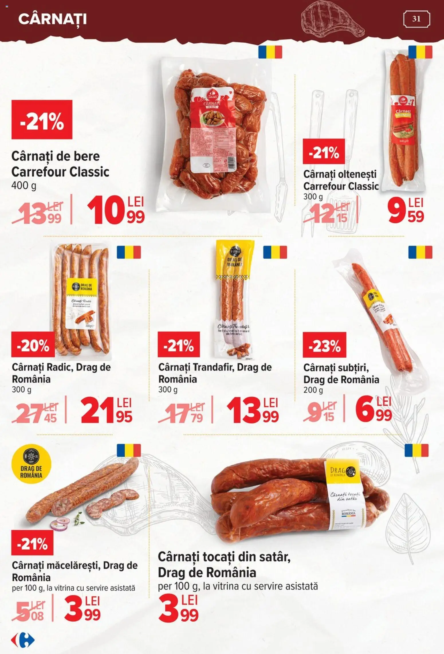 Catalog Carrefour 15 Aprilie - 4 Mai 2026 | Pagina 31 | Produse: Vitrină, Bere, Cârnați
