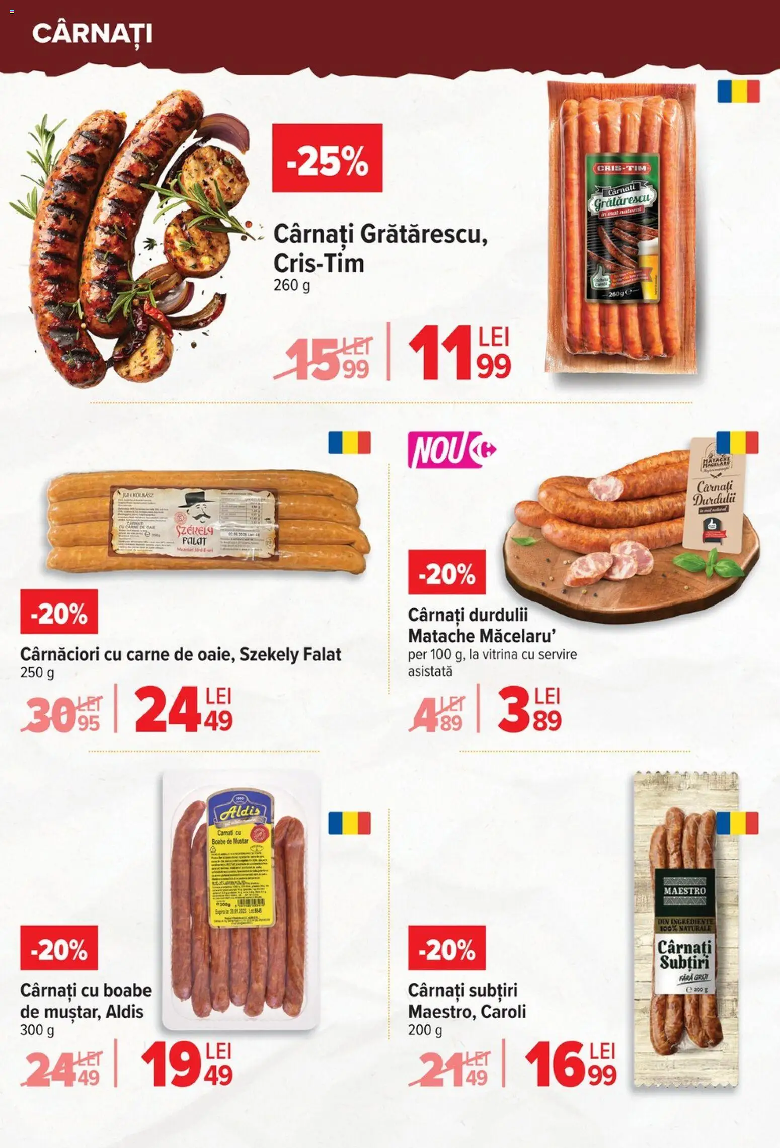 Catalog Carrefour 15 Aprilie - 4 Mai 2026 | Pagina 32 | Produse: Vitrină, Muștar, Cârnați