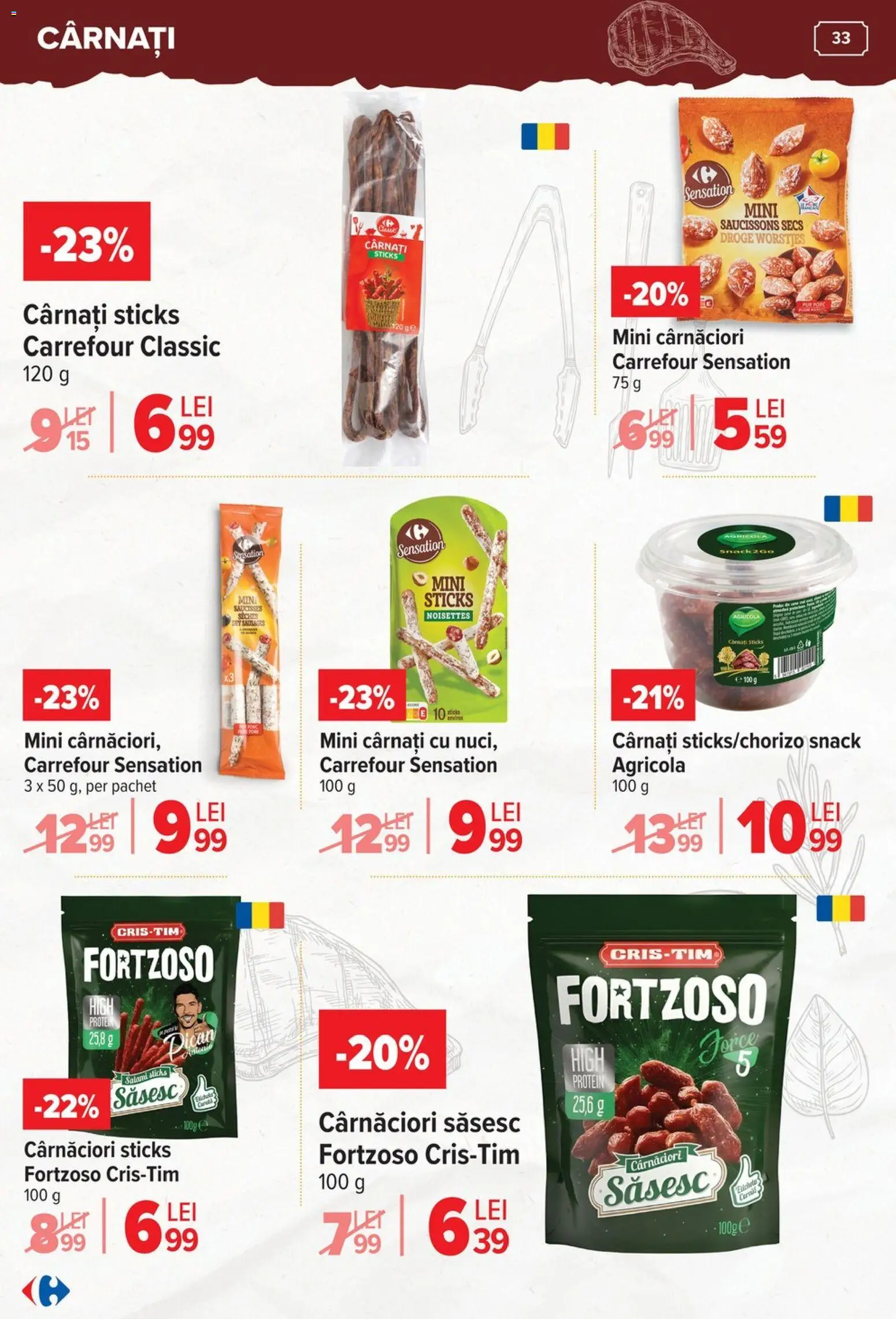 Catalog Carrefour 15 Aprilie - 4 Mai 2026 | Pagina 33 | Produse: Cârnați