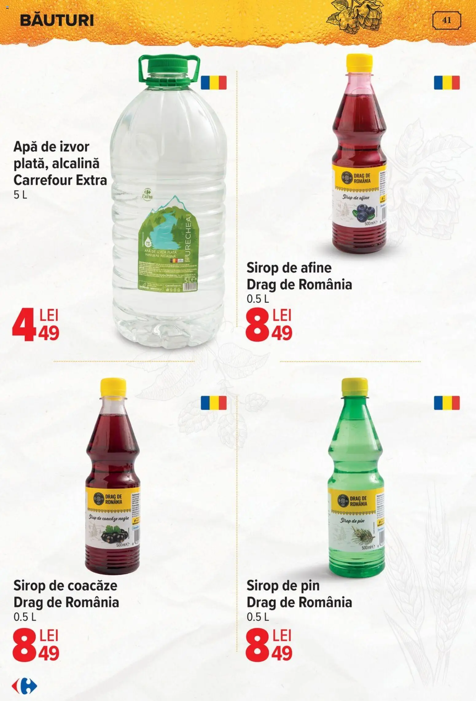Catalog Carrefour 15 Aprilie - 4 Mai 2026 | Pagina 41 | Produse: Afine, Sirop, Apă