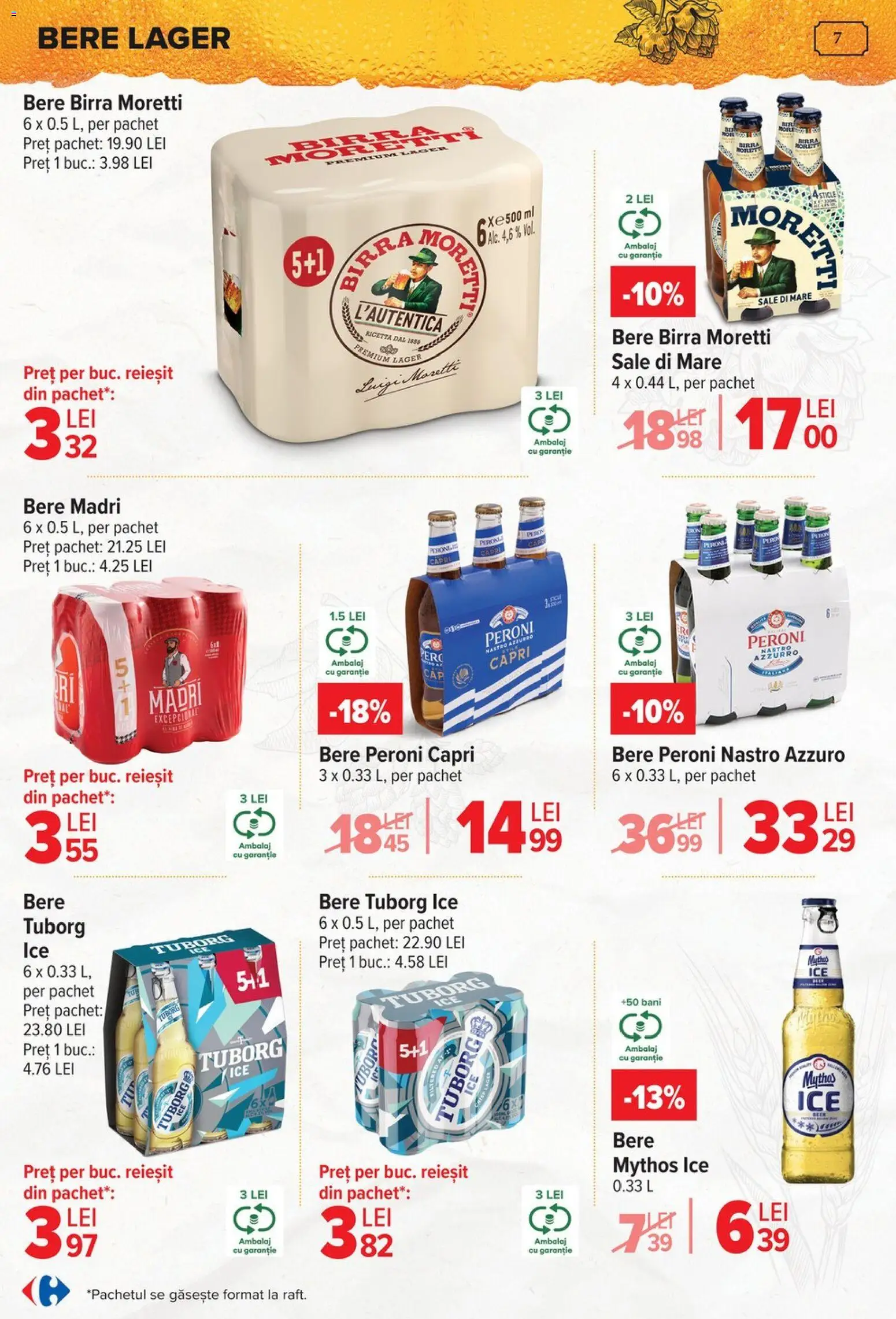 Catalog Carrefour 15 Aprilie - 4 Mai 2026 | Pagina 7 | Produse: Bere