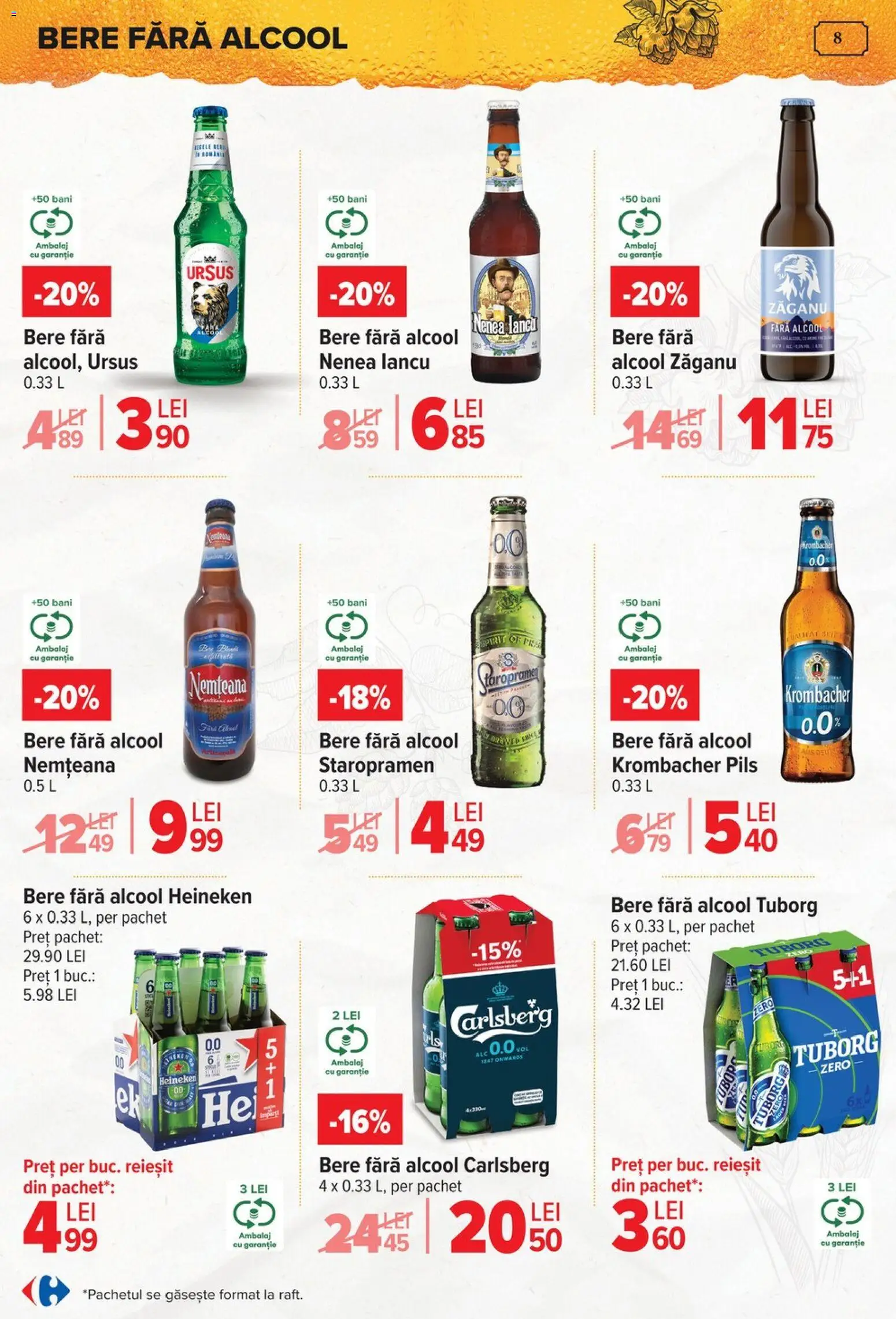 Catalog Carrefour 15 Aprilie - 4 Mai 2026 | Pagina 8 | Produse: Bere