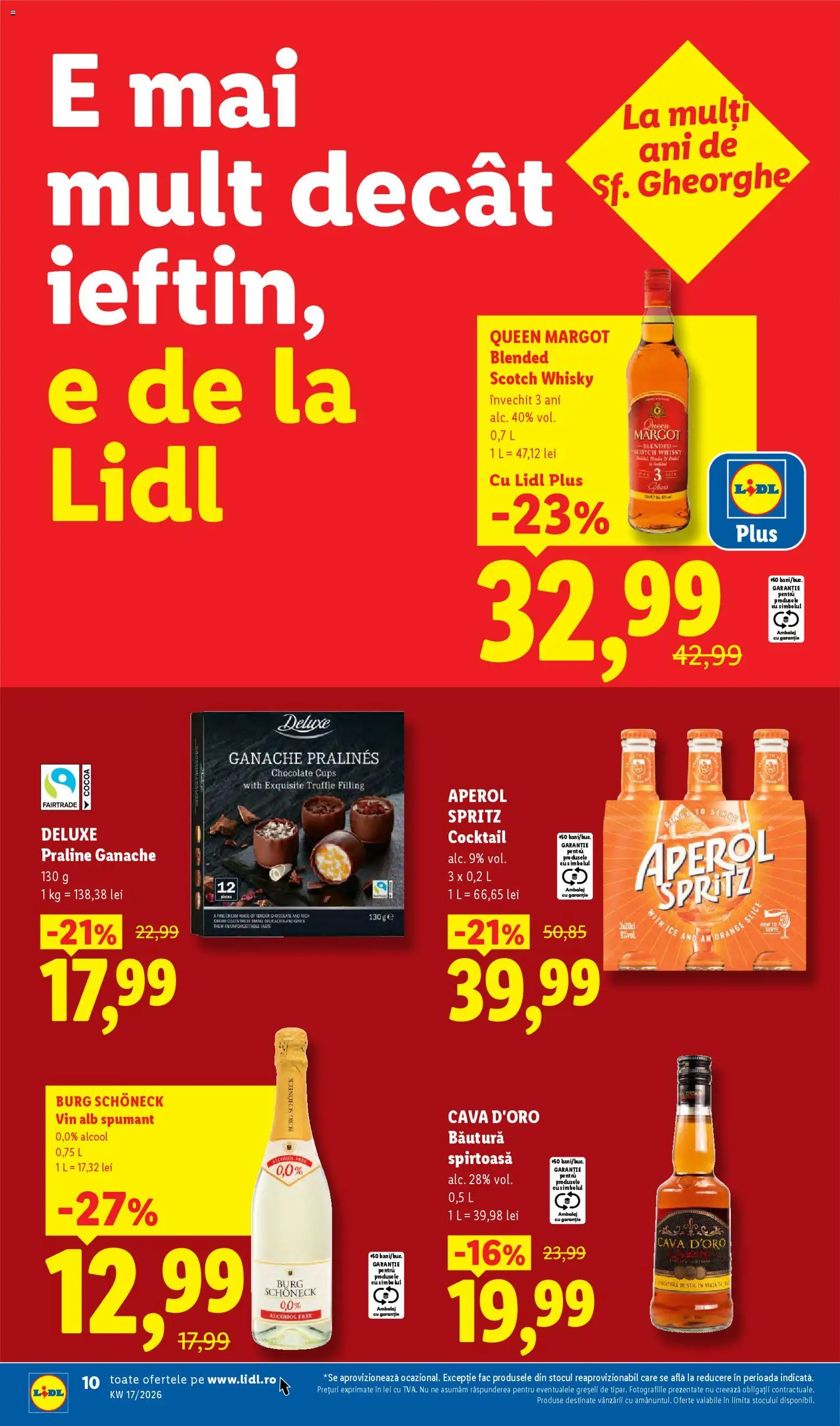 Catalog LIDL 20 - 25 Aprilie 2026 | Pagina 10 | Produse: Praline, Vin, Cocktail, Aperol
