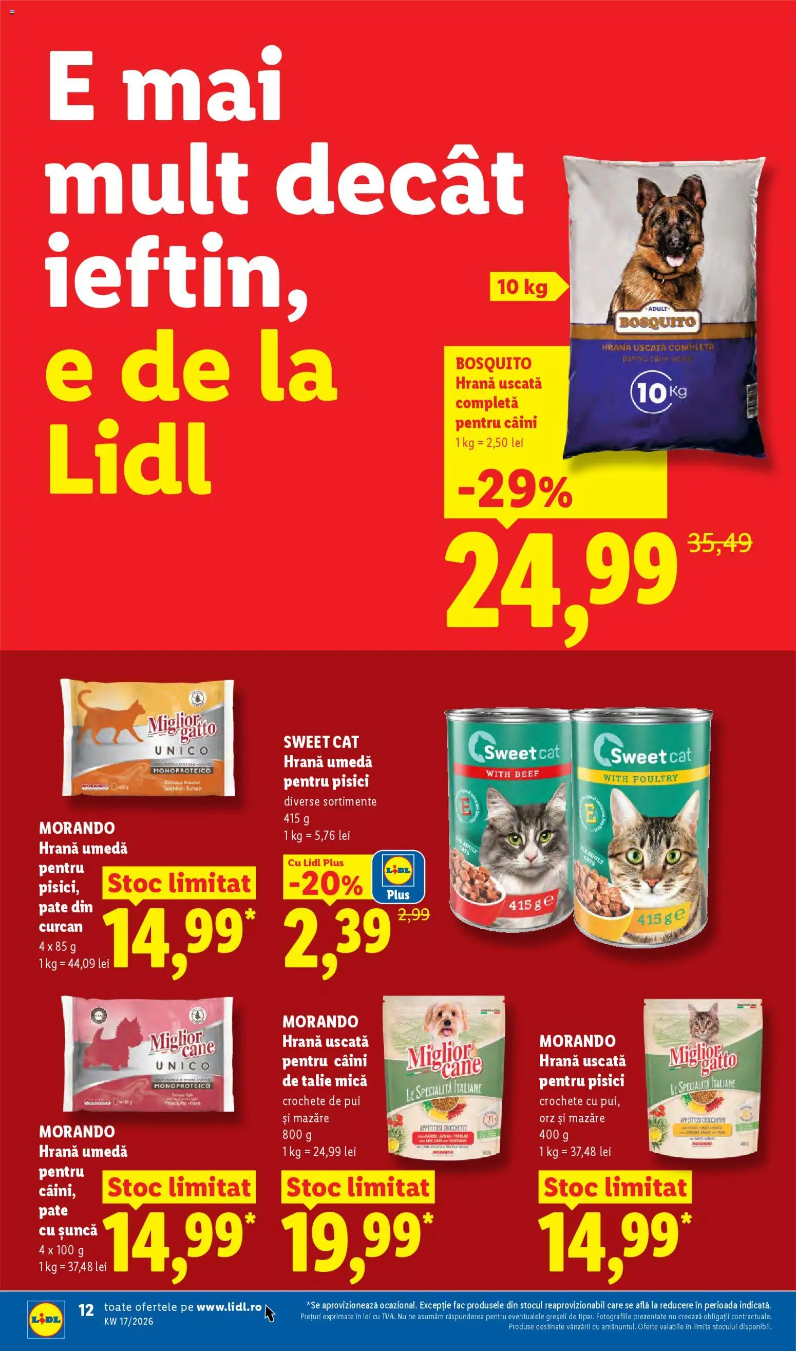 Catalog LIDL 20 - 25 Aprilie 2026 | Pagina 12 | Produse: Mazăre, Hacıyatmaz Kedi Oyuncağı, Pate, Șuncă