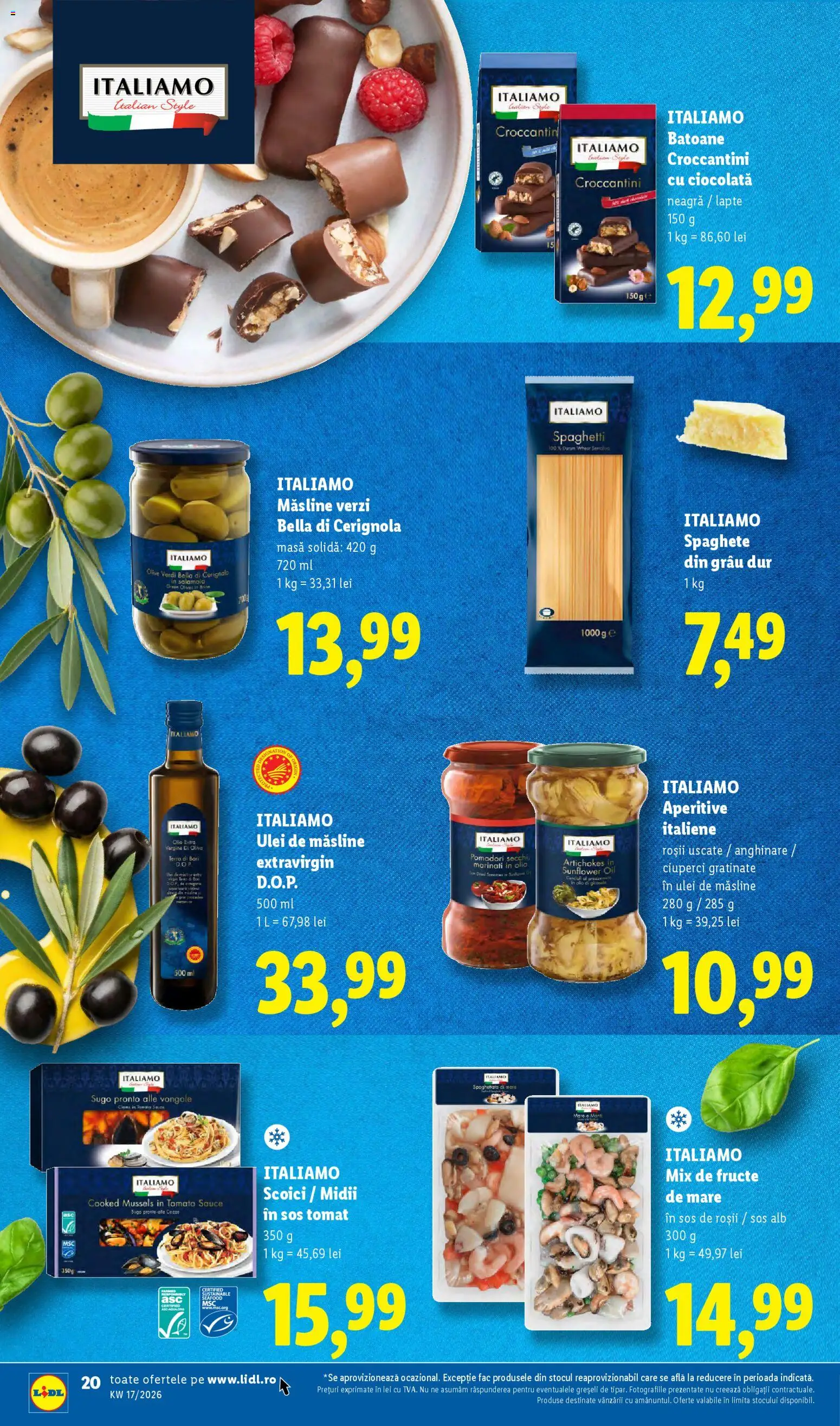 Catalog LIDL 20 - 25 Aprilie 2026 | Pagina 20 | Produse: Brokoli, Roșii, Fructe, Sos