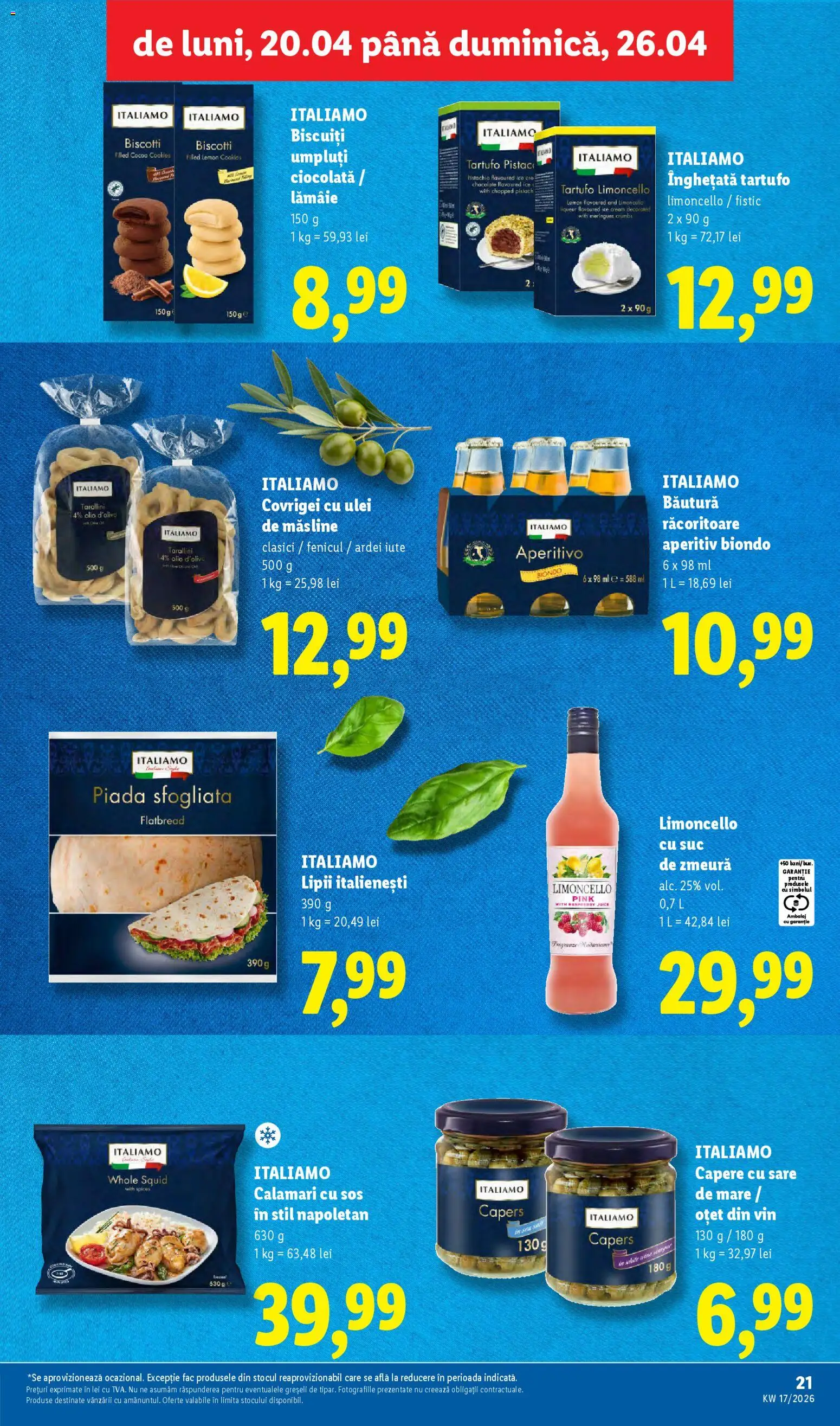 Catalog LIDL 20 - 25 Aprilie 2026 | Pagina 21 | Produse: Măsline, Vin, Kanca, Înghețată