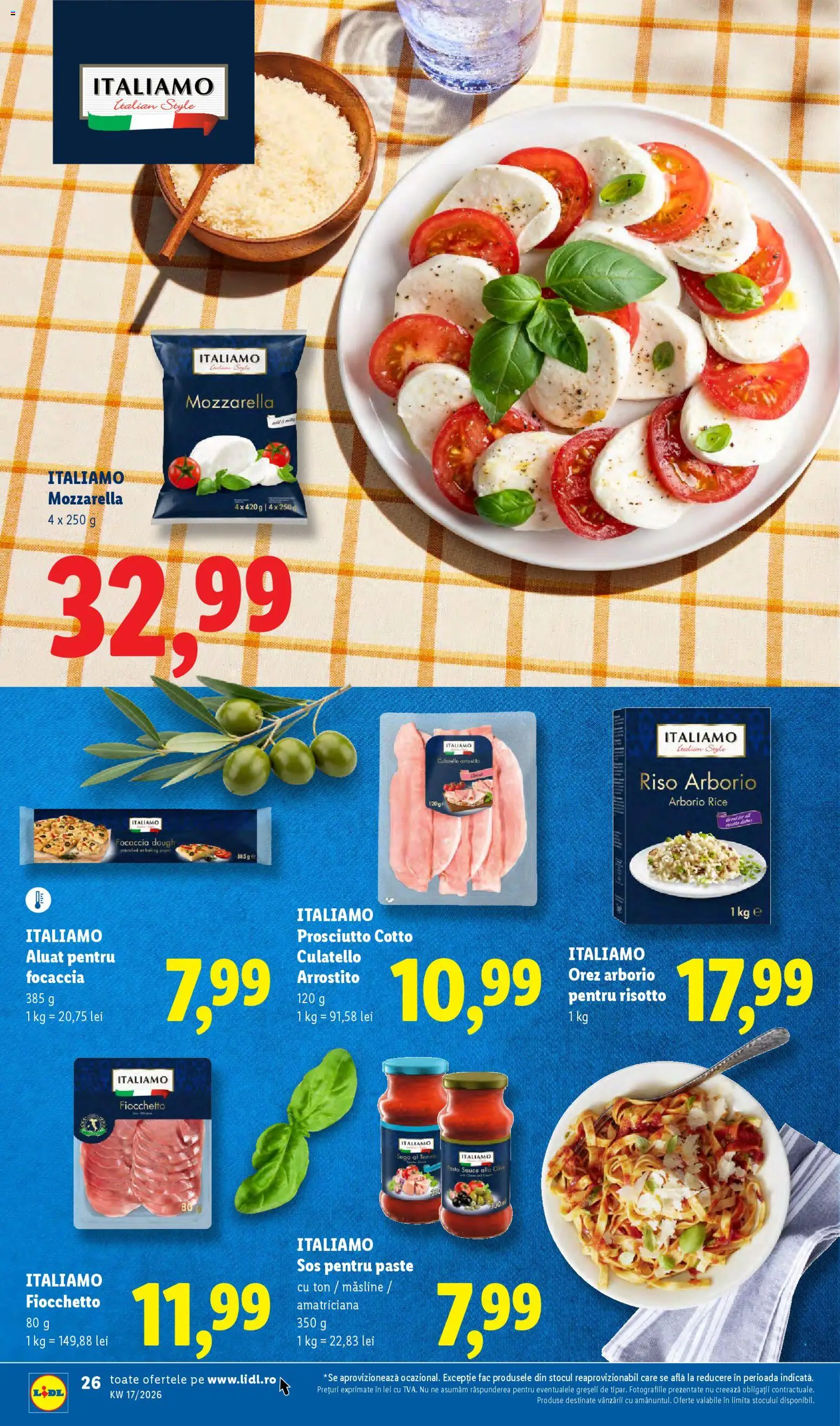 Catalog LIDL 20 - 25 Aprilie 2026 | Pagina 26 | Produse: Măsline, Aluat, Kanca, Paste