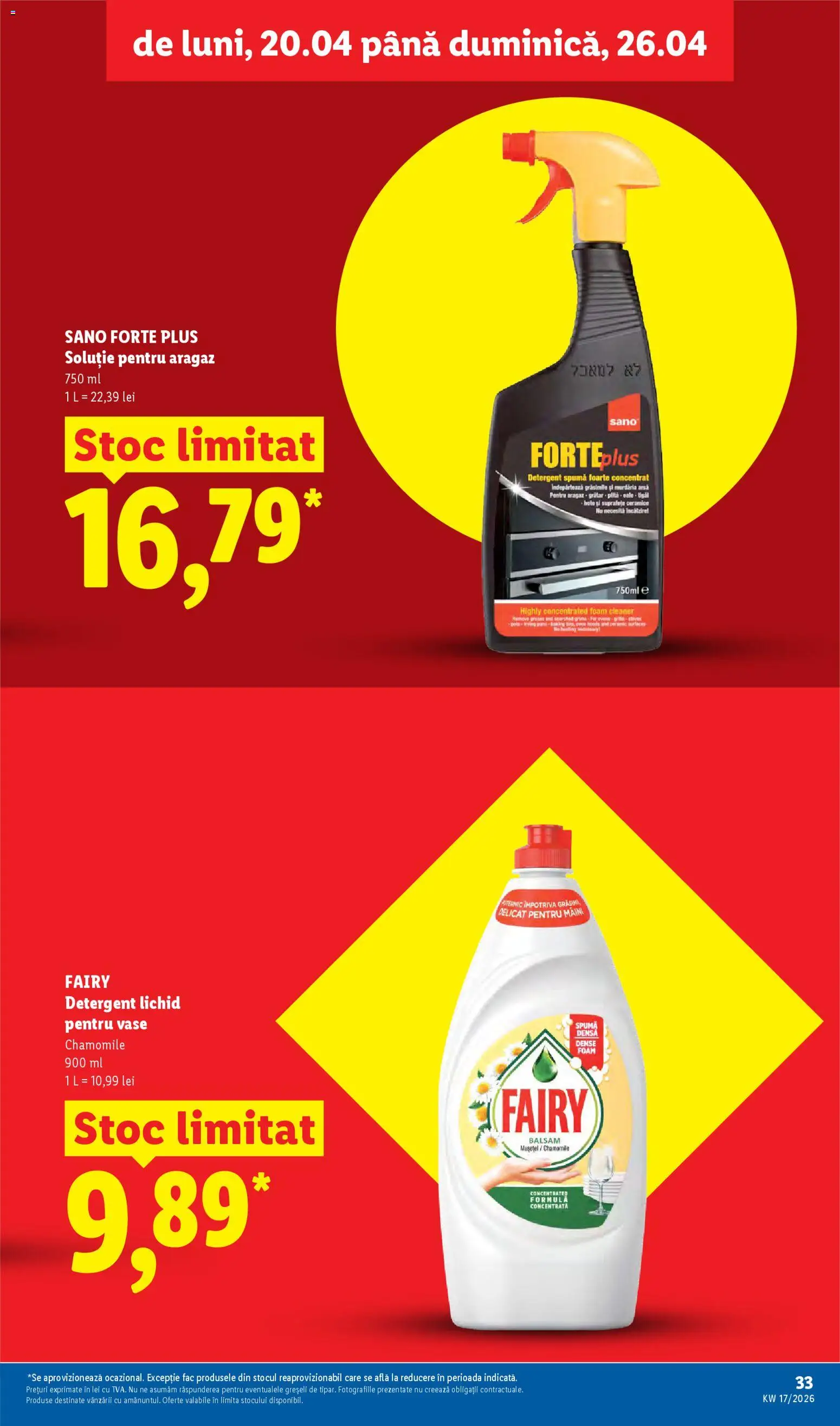 Catalog LIDL 20 - 25 Aprilie 2026 | Pagina 33 | Produse: Aragaz, Balsam, Detergent