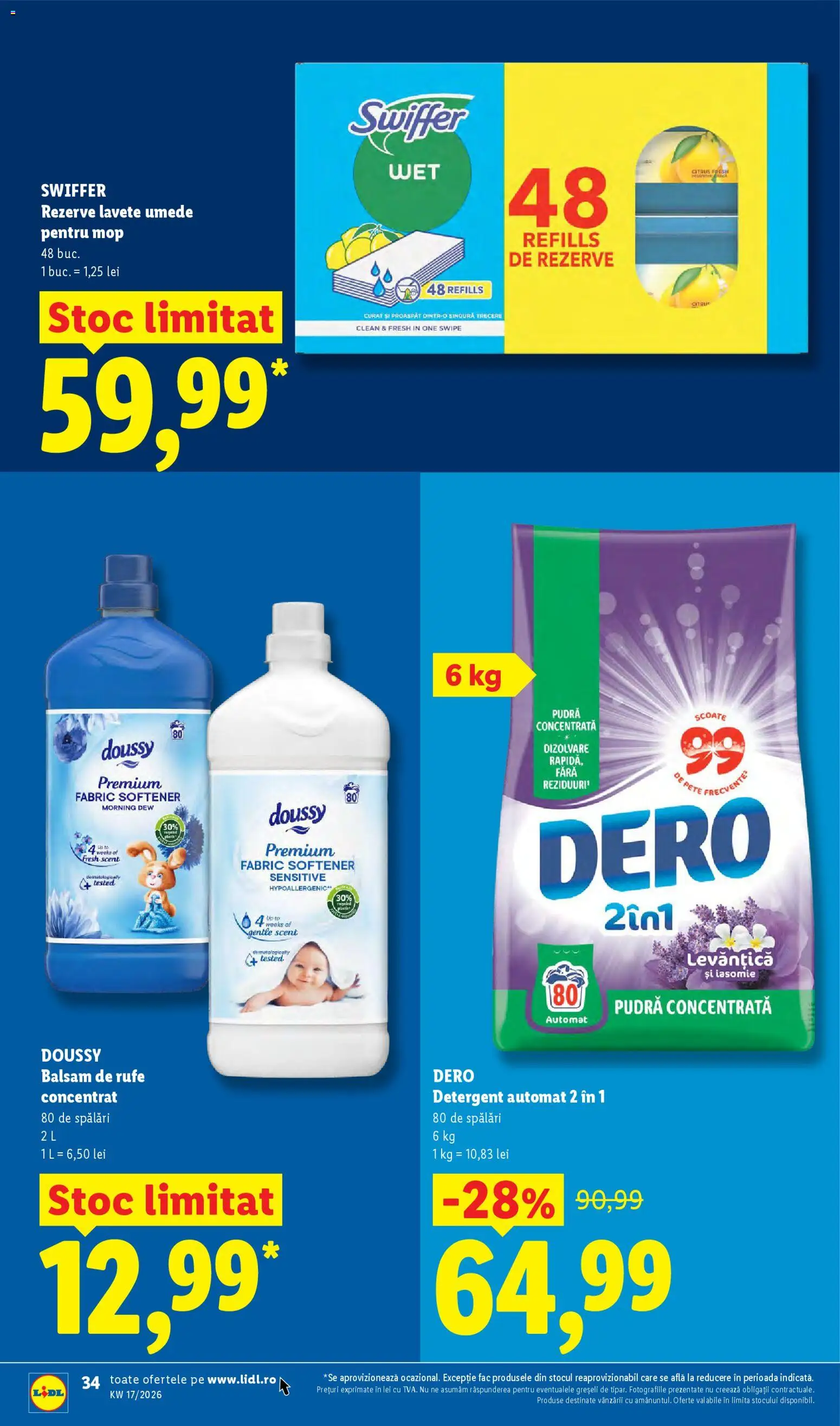 Catalog LIDL 20 - 25 Aprilie 2026 | Pagina 34 | Produse: Kedi Ödül Oyuncakları, Mop, Pudră, Detergent