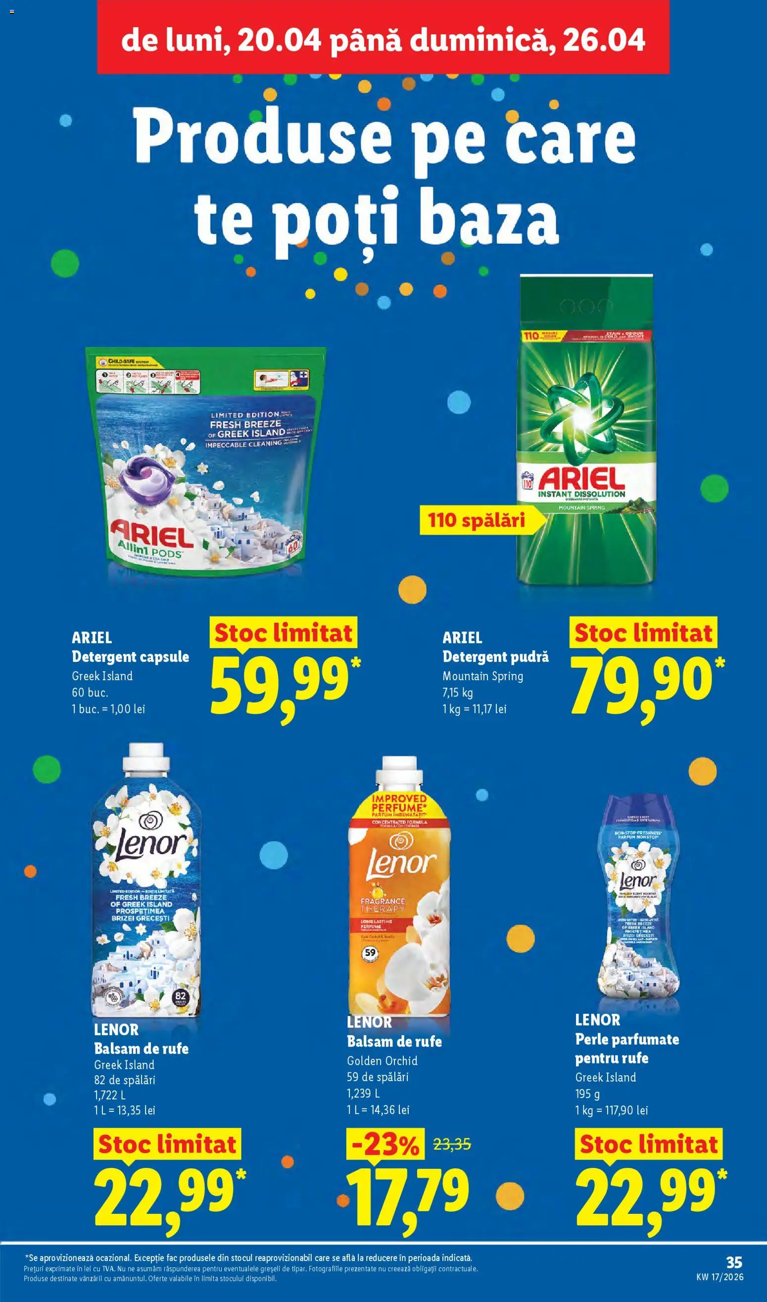 Catalog LIDL 20 - 25 Aprilie 2026 | Pagina 35 | Produse: Parfum, Balsam, Detergent, Balsam de rufe