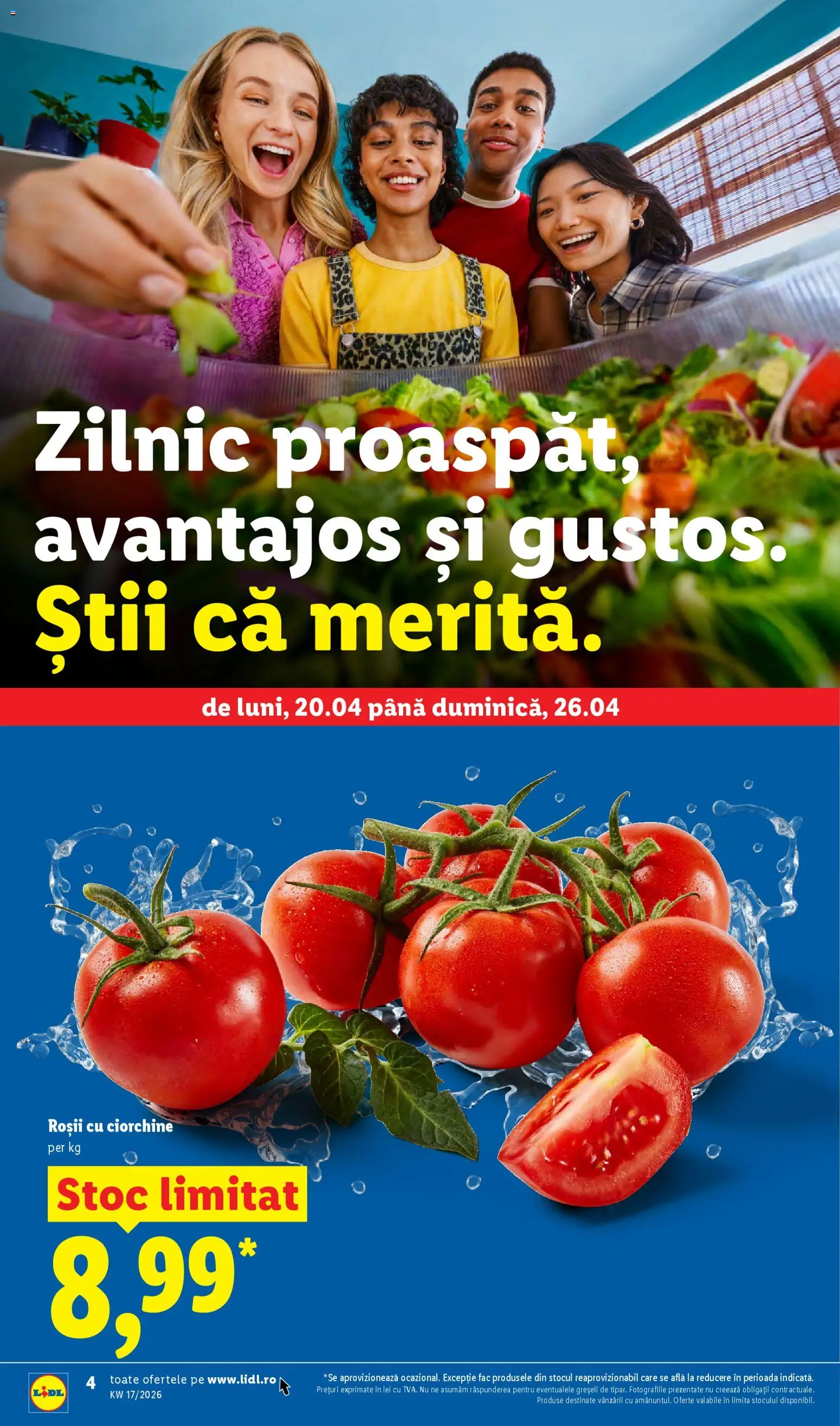 Catalog LIDL 20 - 25 Aprilie 2026 | Pagina 4 | Produse: Roșii