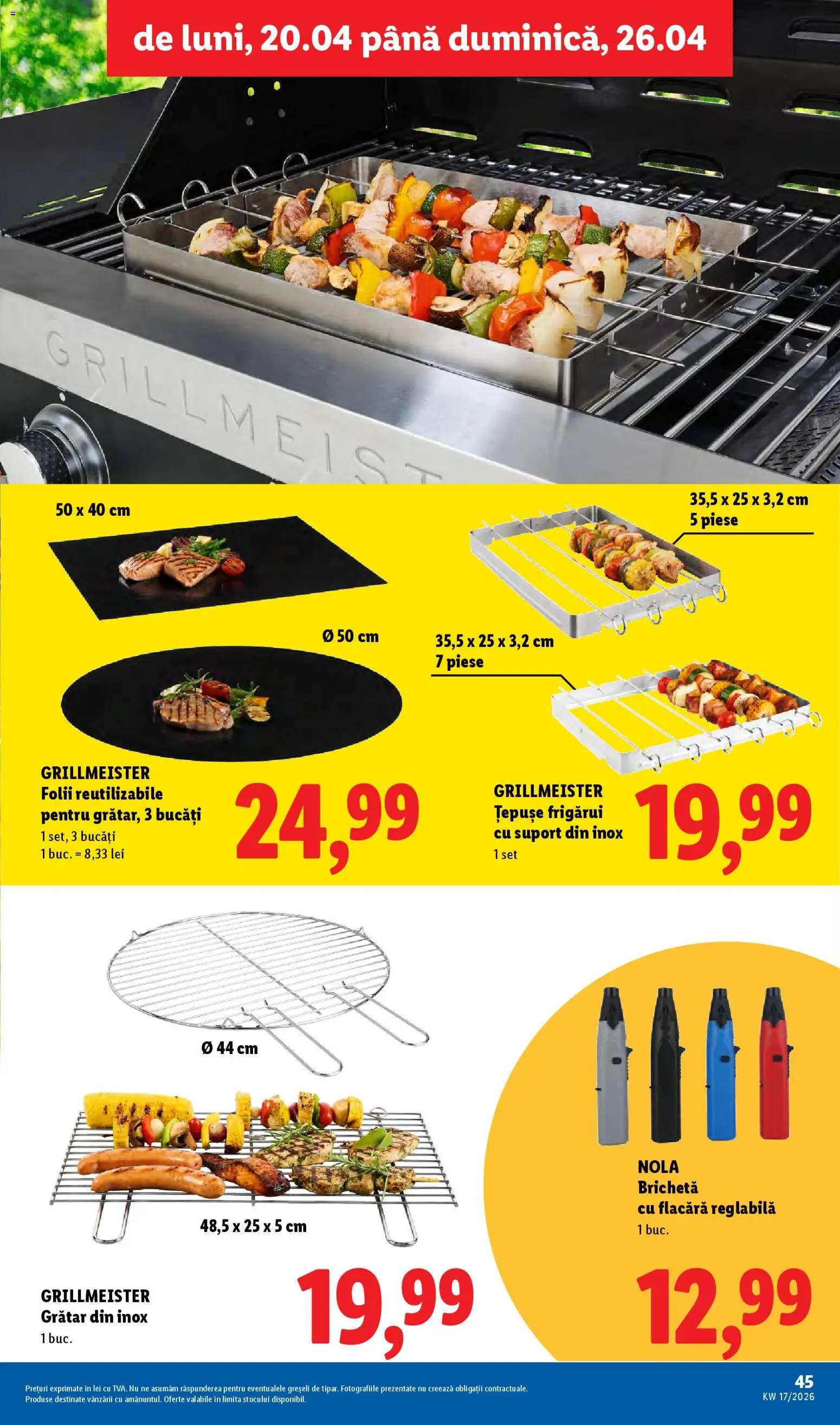 Catalog LIDL 20 - 25 Aprilie 2026 | Pagina 45 | Produse: Grătar