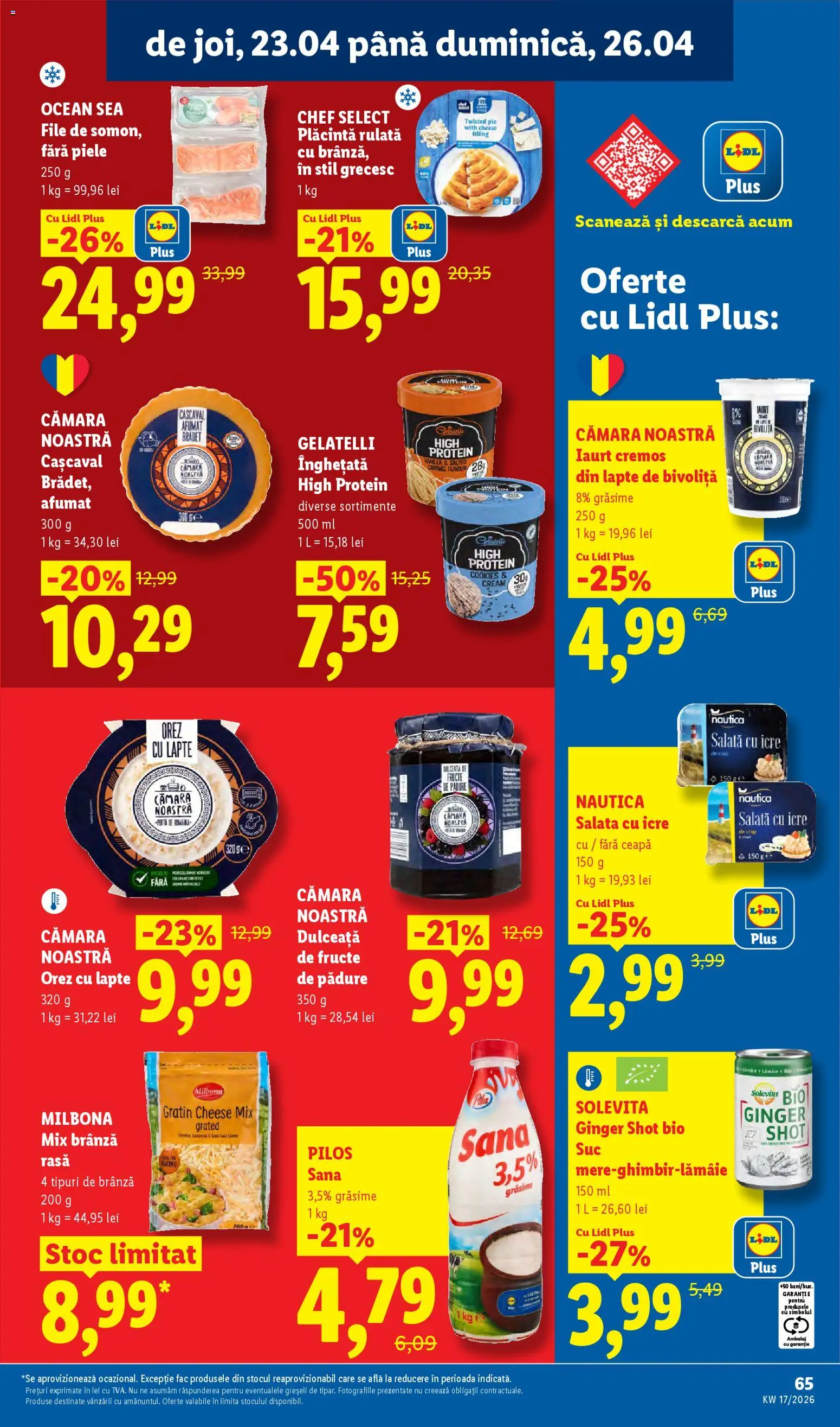 Catalog LIDL 20 - 25 Aprilie 2026 | Pagina 65 | Produse: Şerit ödül, Plăcintă, Înghețată, Fructe
