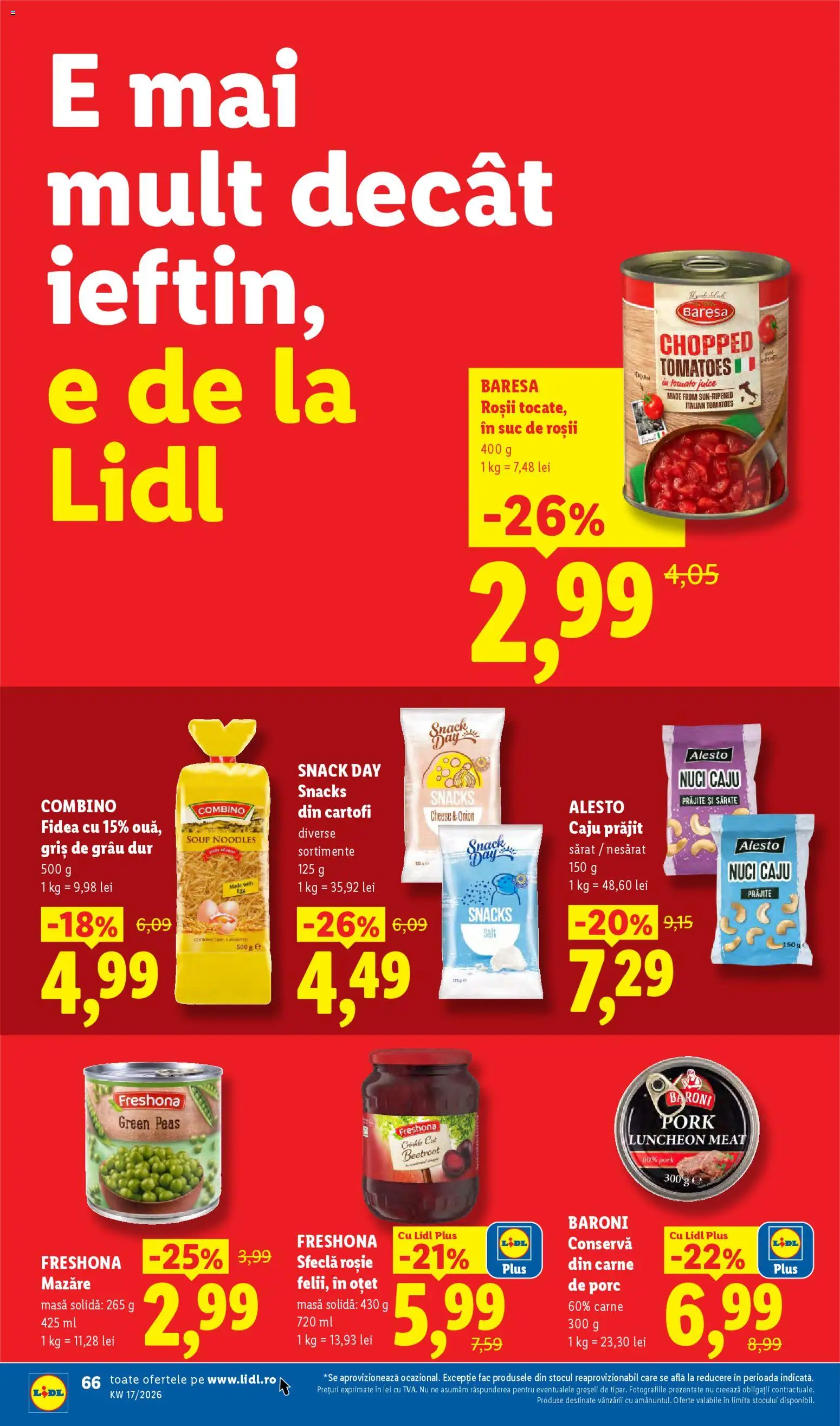 Catalog LIDL 20 - 25 Aprilie 2026 | Pagina 66 | Produse: Masă, Suc, Caju, Nuci