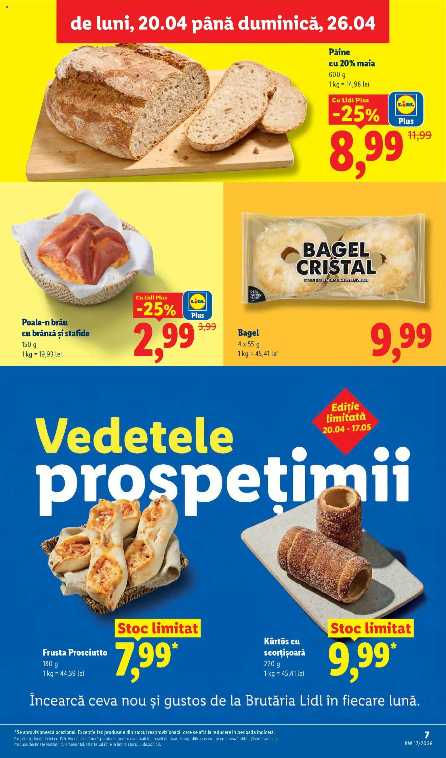 Catalog LIDL 20 - 25 Aprilie 2026 | Pagina 7 | Produse: Măsline, Brânză, Pâine, Stafide