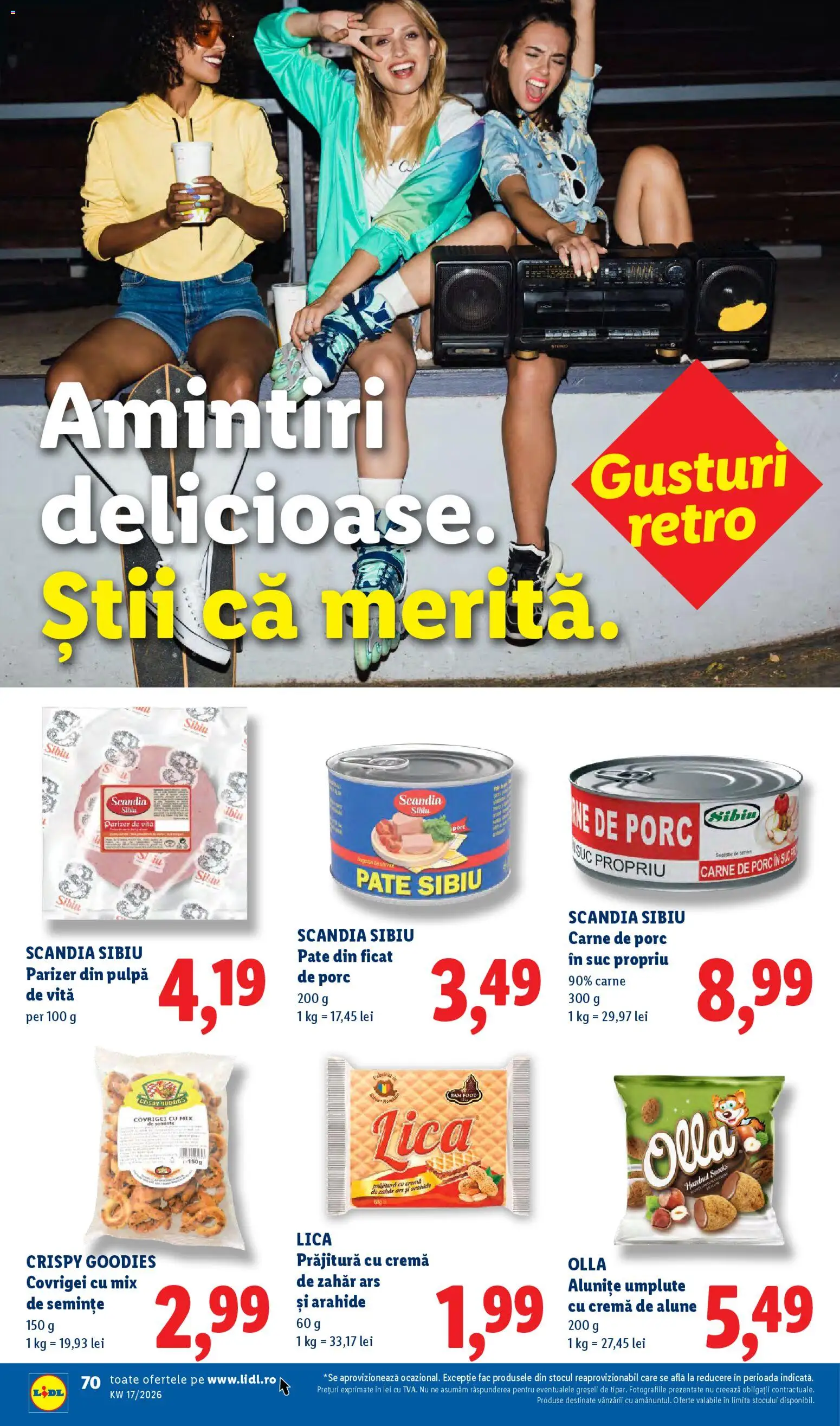 Catalog LIDL 20 - 25 Aprilie 2026 | Pagina 70 | Produse: Prăjitură, Semințe, Suc, Zahăr