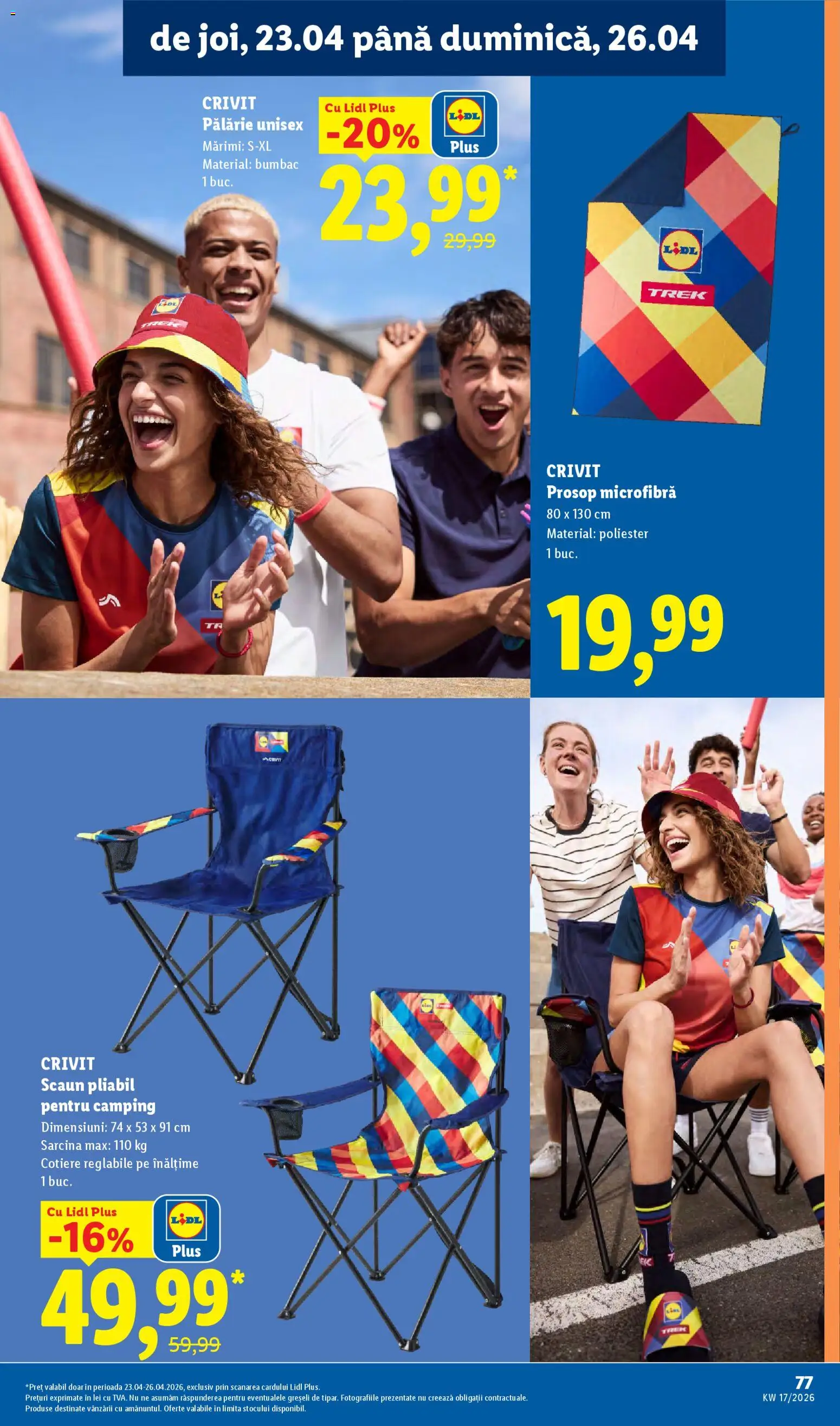 Catalog LIDL 20 - 25 Aprilie 2026 | Pagina 77 | Produse: Pălărie, Scaun
