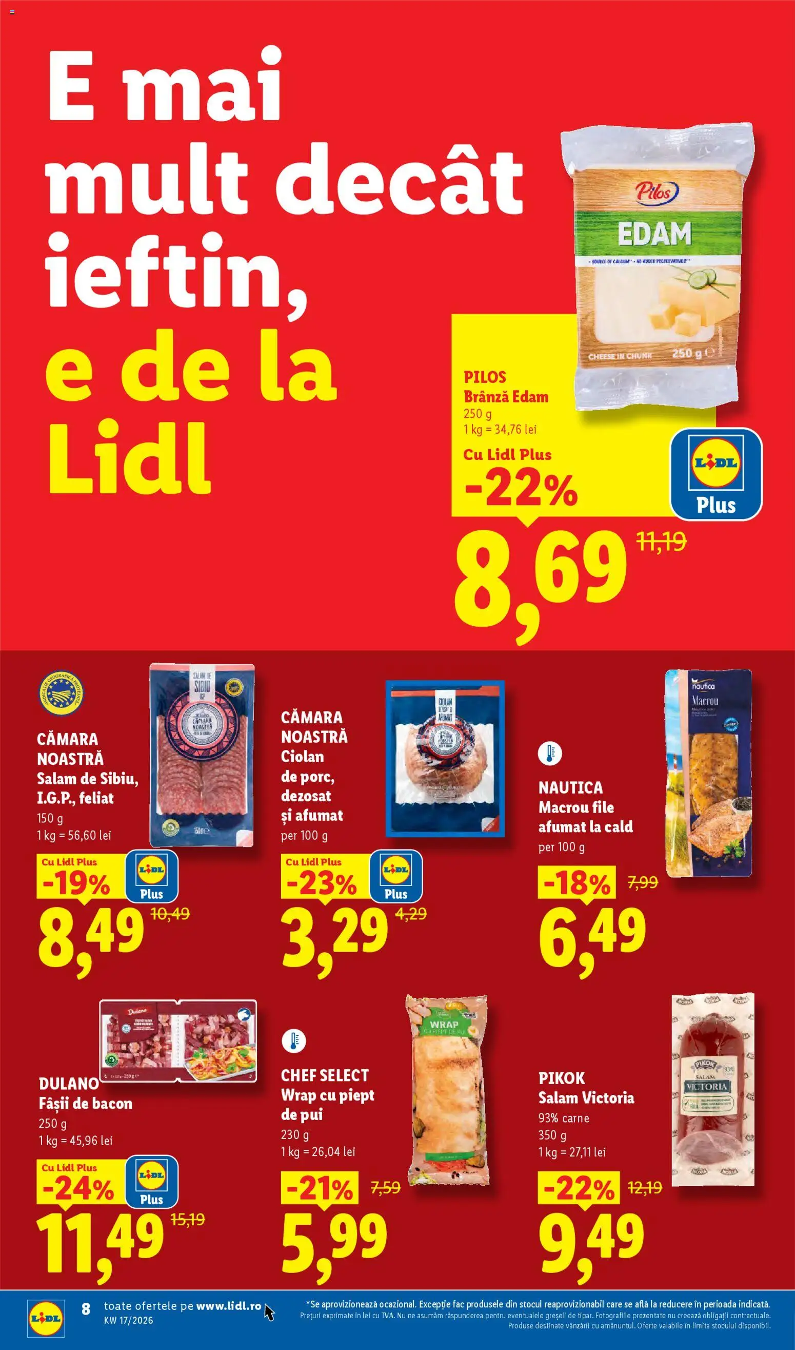 Catalog LIDL 20 - 25 Aprilie 2026 | Pagina 8 | Produse: Toplar, Hacıyatmaz Kedi Oyuncağı, Brânză, Salam