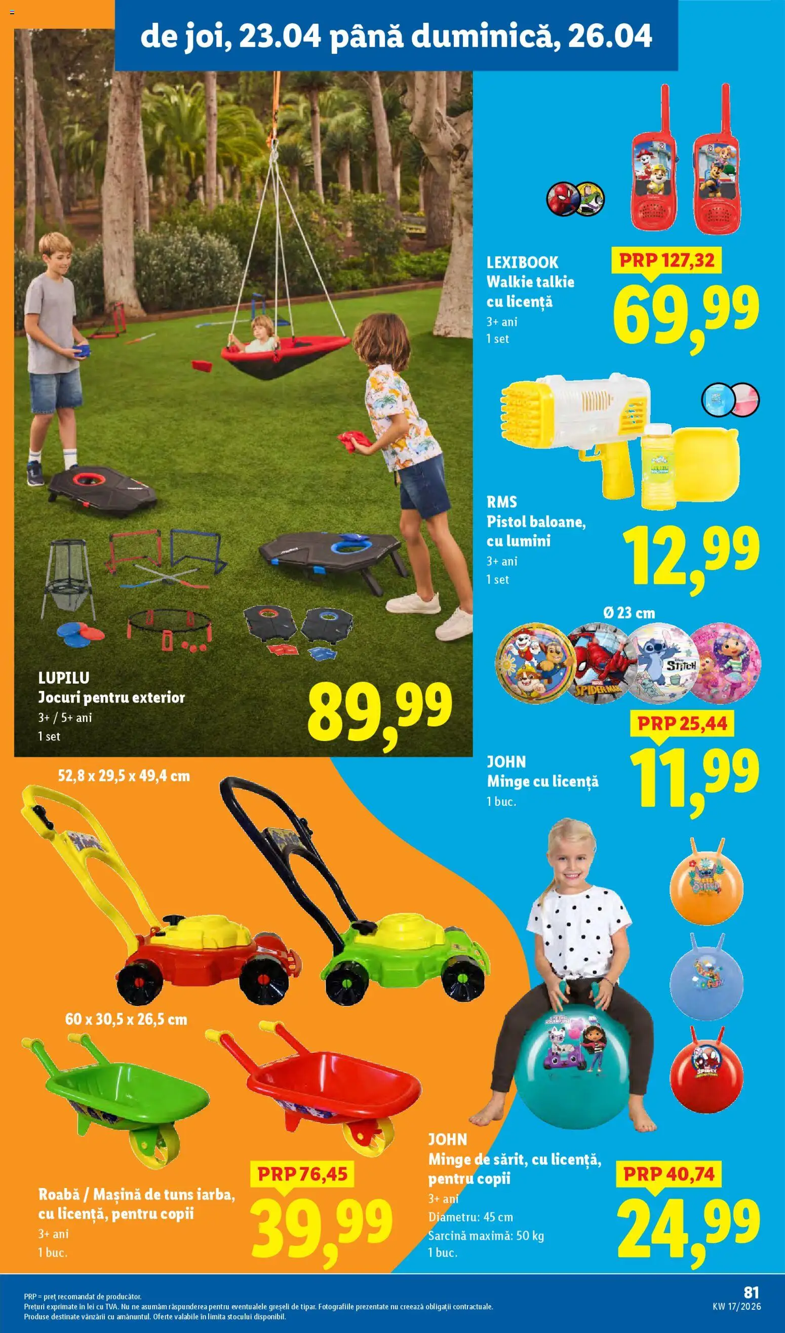 Catalog LIDL 20 - 25 Aprilie 2026 | Pagina 81 | Produse: Roabă, Mașină de tuns