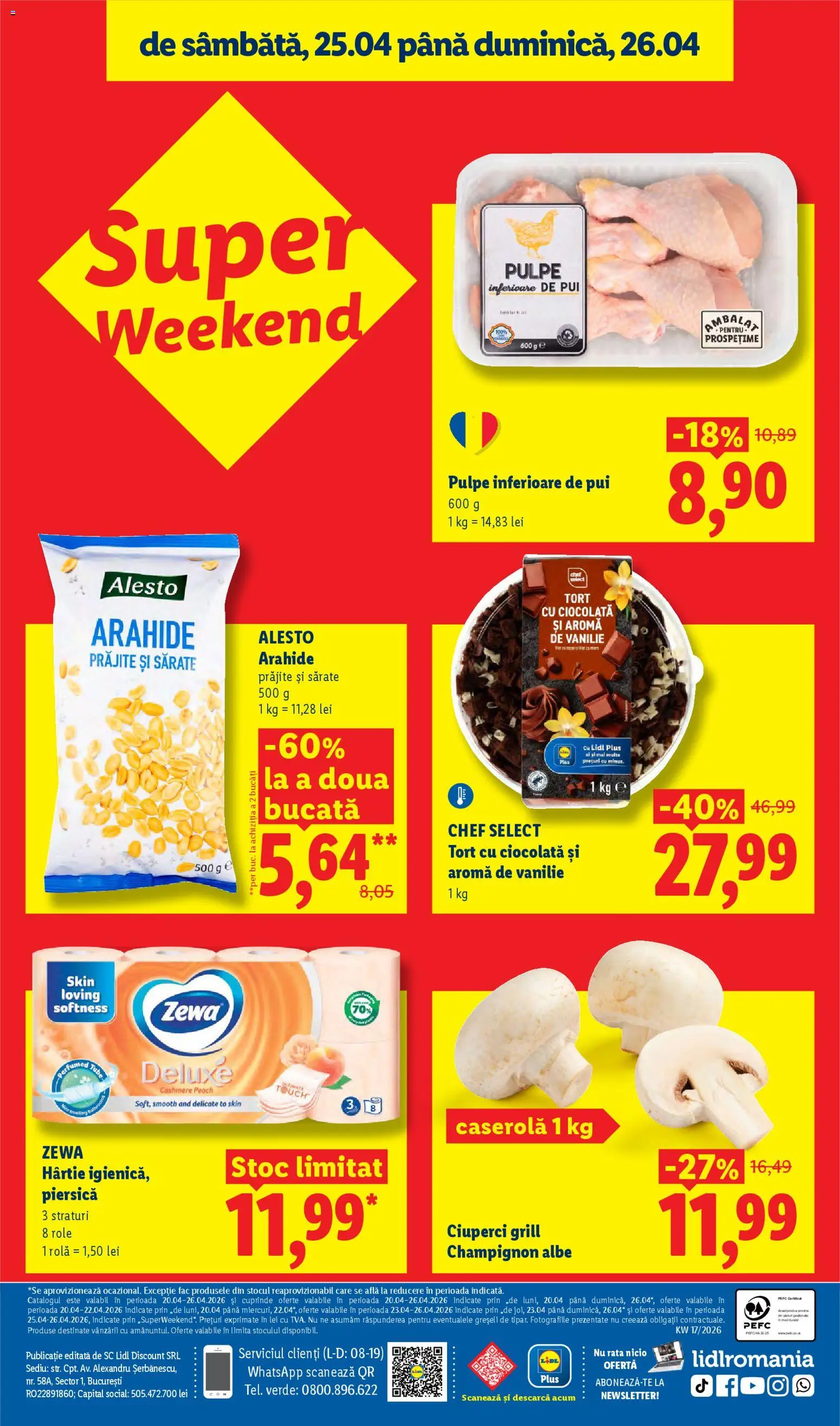 Catalog LIDL 20 - 25 Aprilie 2026 | Pagina 84 | Produse: Piersică, Grill, Hacıyatmaz Kedi Oyuncağı, Tort