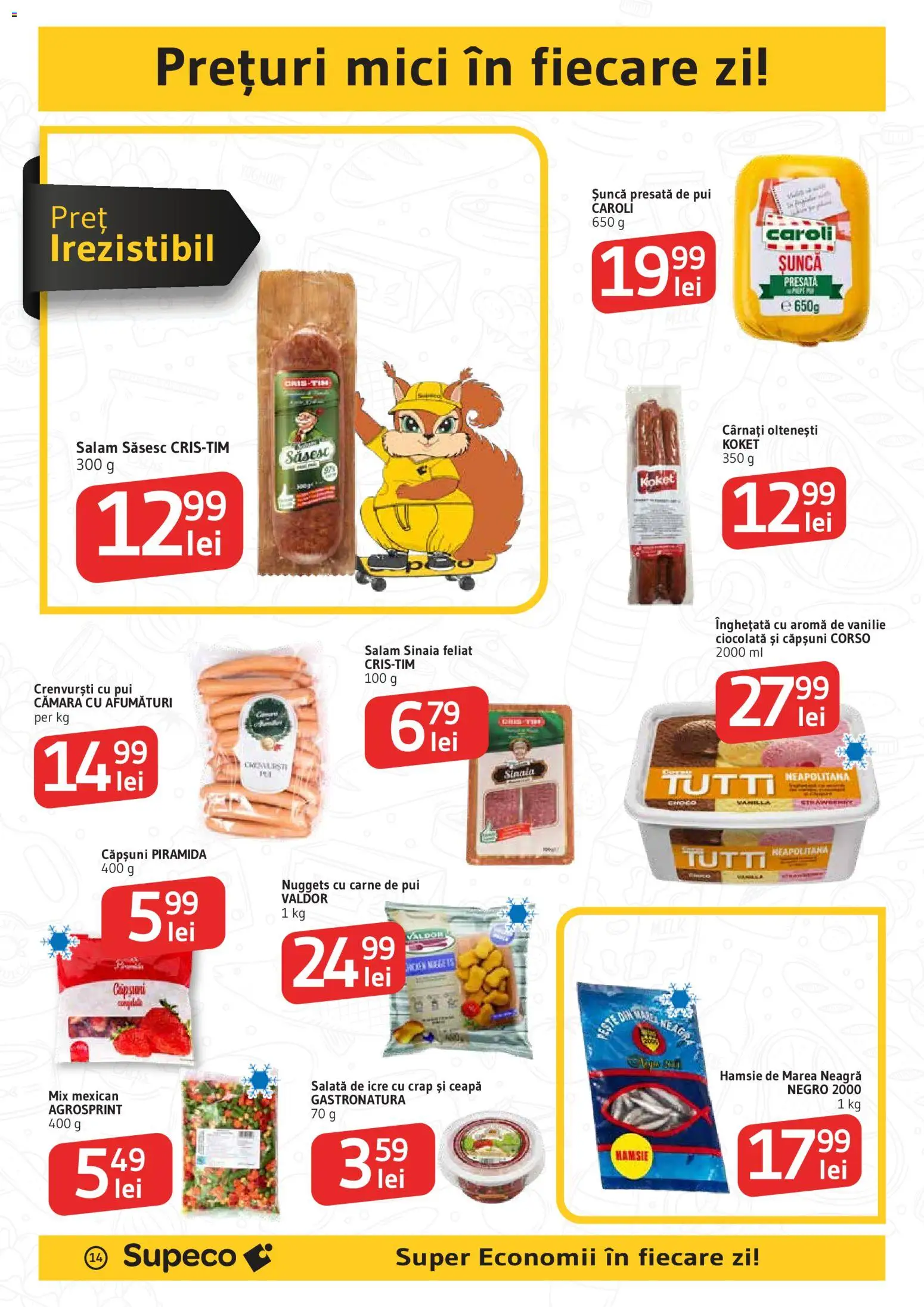 Catalog Supeco 16 - 28 Aprilie 2026 | Pagina 14 | Produse: Ciocolată, Șuncă, Căpșuni, Cârnați