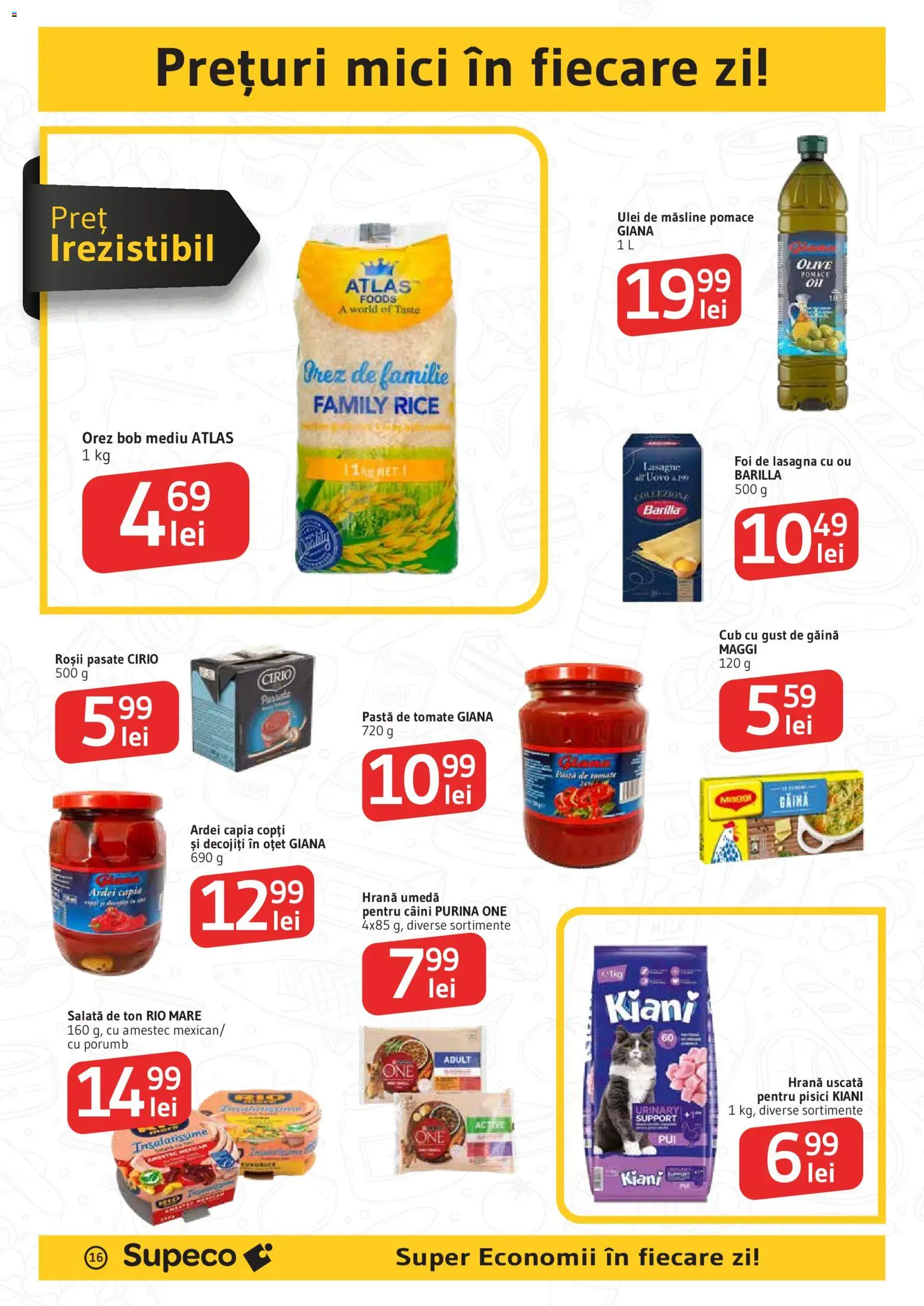 Catalog Supeco 16 - 28 Aprilie 2026 | Pagina 16 | Produse: Măsline, Ulei, Pastă de tomate, Orez