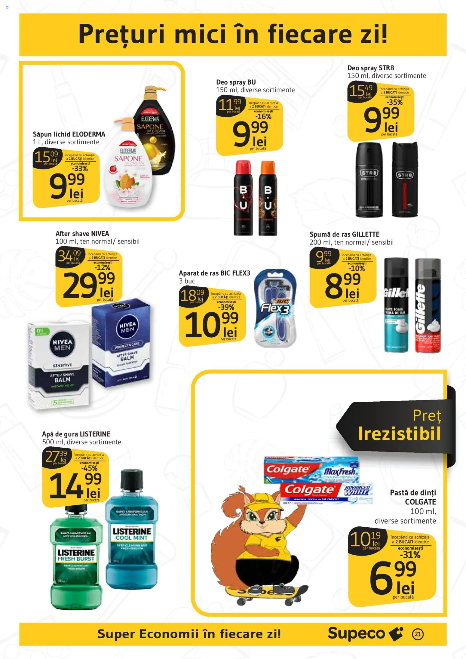 Catalog Supeco 16 - 28 Aprilie 2026 | Pagina 21 | Produse: After shave, Spumă de ras, Săpun, Pastă de dinți