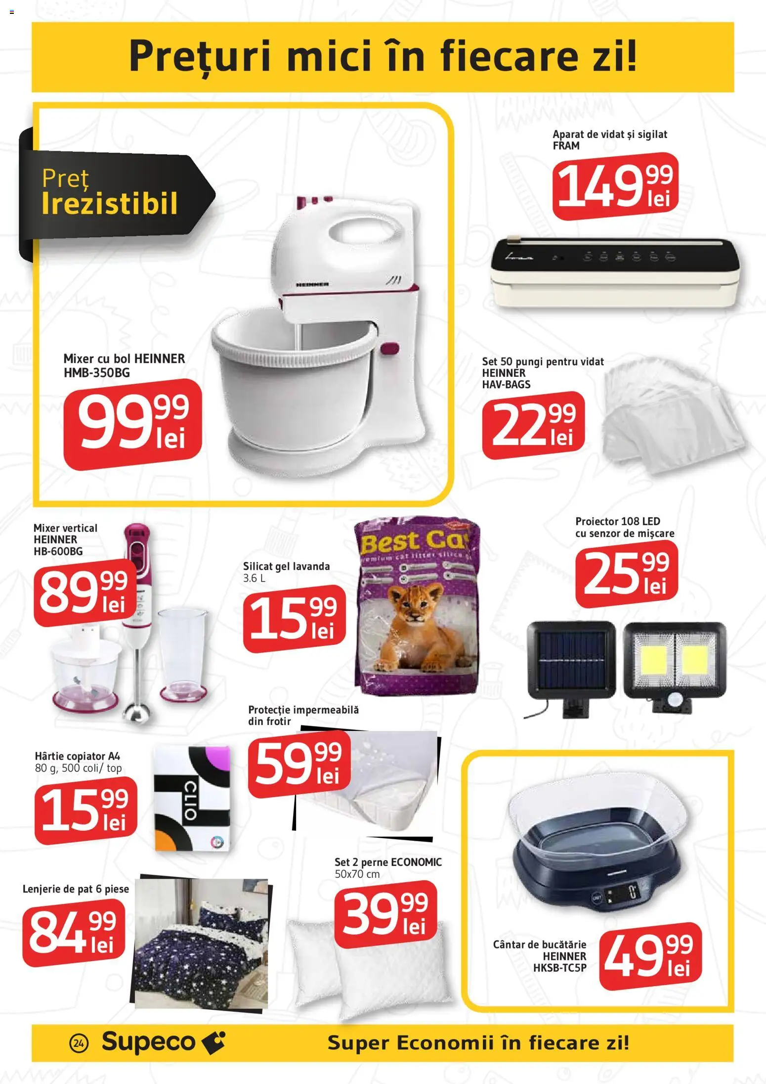 Catalog Supeco 16 - 28 Aprilie 2026 | Pagina 24 | Produse: T cetveli, Mixer, Cântar, Babak