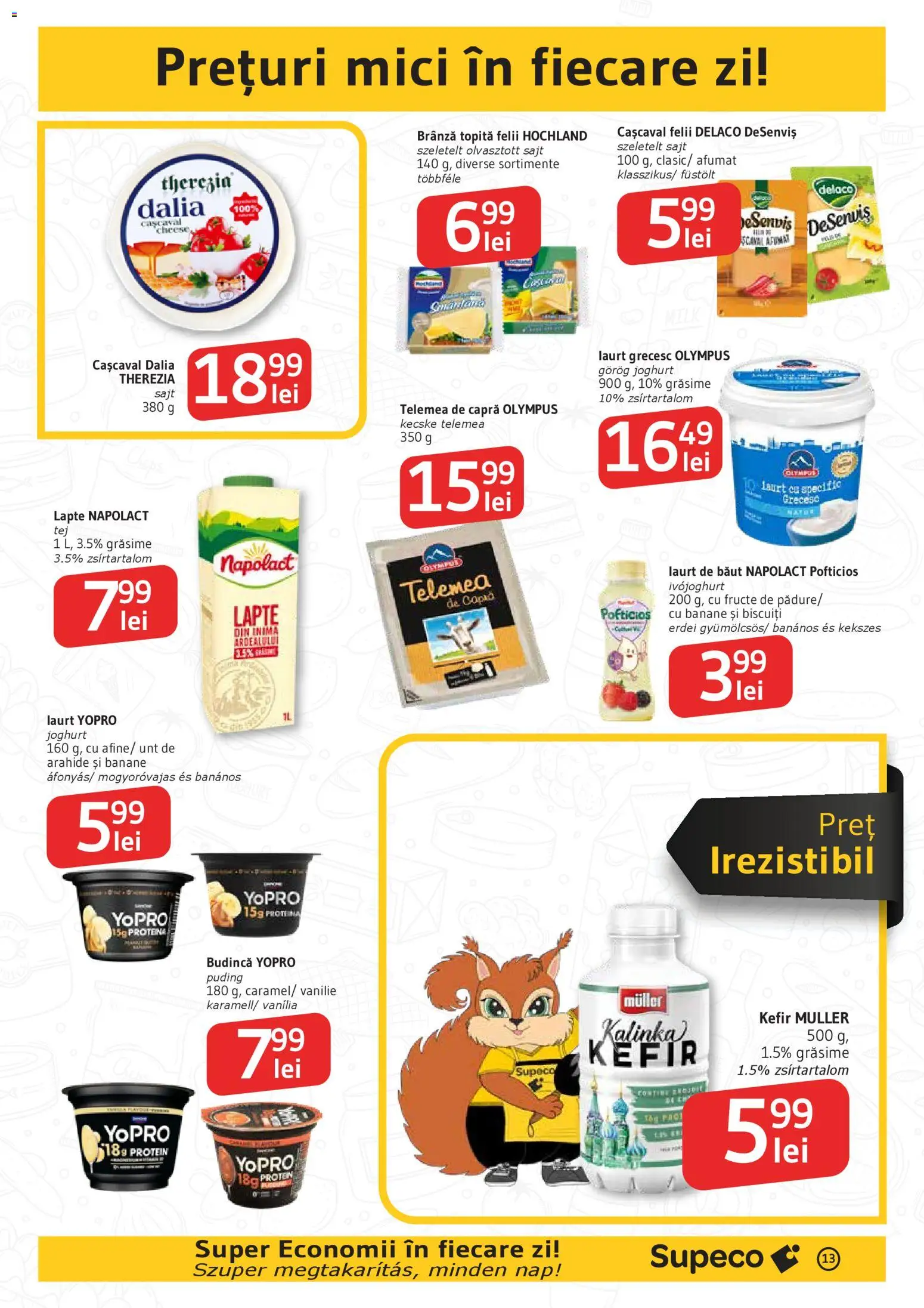 Catalog Supeco 16 - 28 Aprilie 2026 | Pagina 13 | Produse: Unt, Brânză, Unt de arahide, Banane