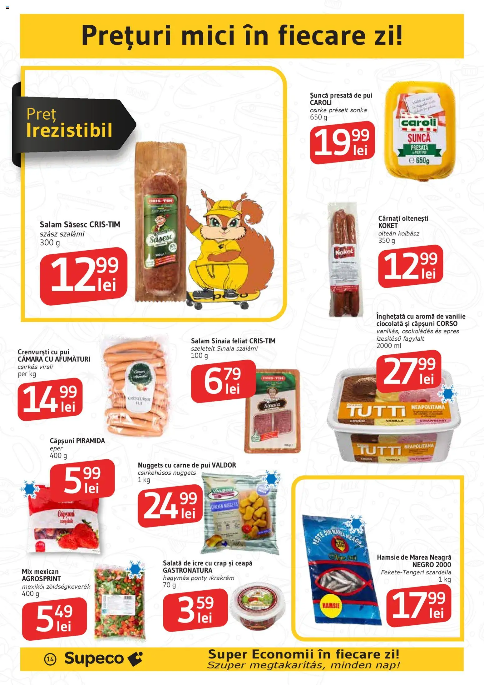 Catalog Supeco 16 - 28 Aprilie 2026 | Pagina 14 | Produse: Hacıyatmaz Kedi Oyuncağı, Crenvurști, Carne De Pui, Căpșuni