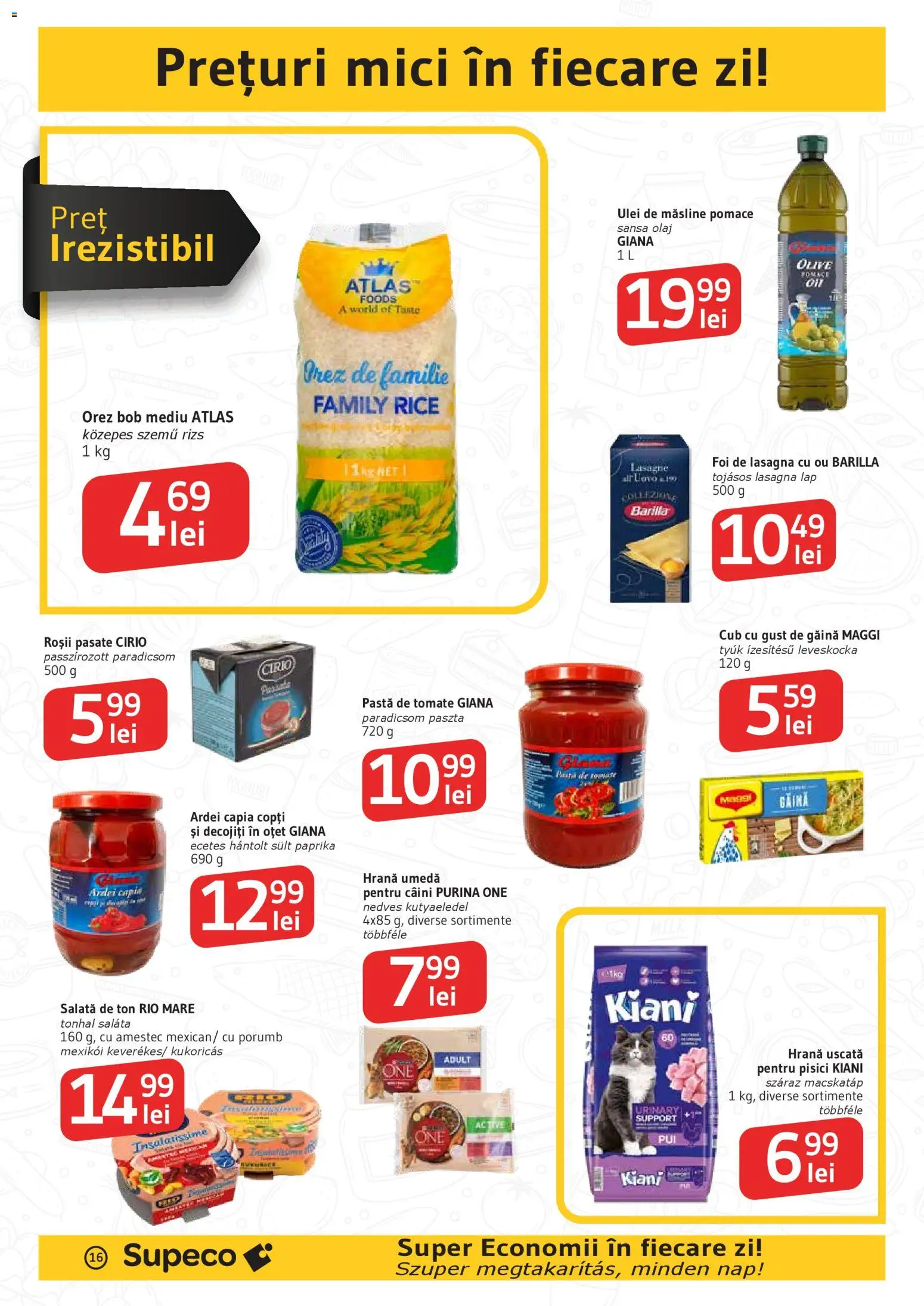 Catalog Supeco 16 - 28 Aprilie 2026 | Pagina 16 | Produse: Lasagna, Mici, Salată, Porumb