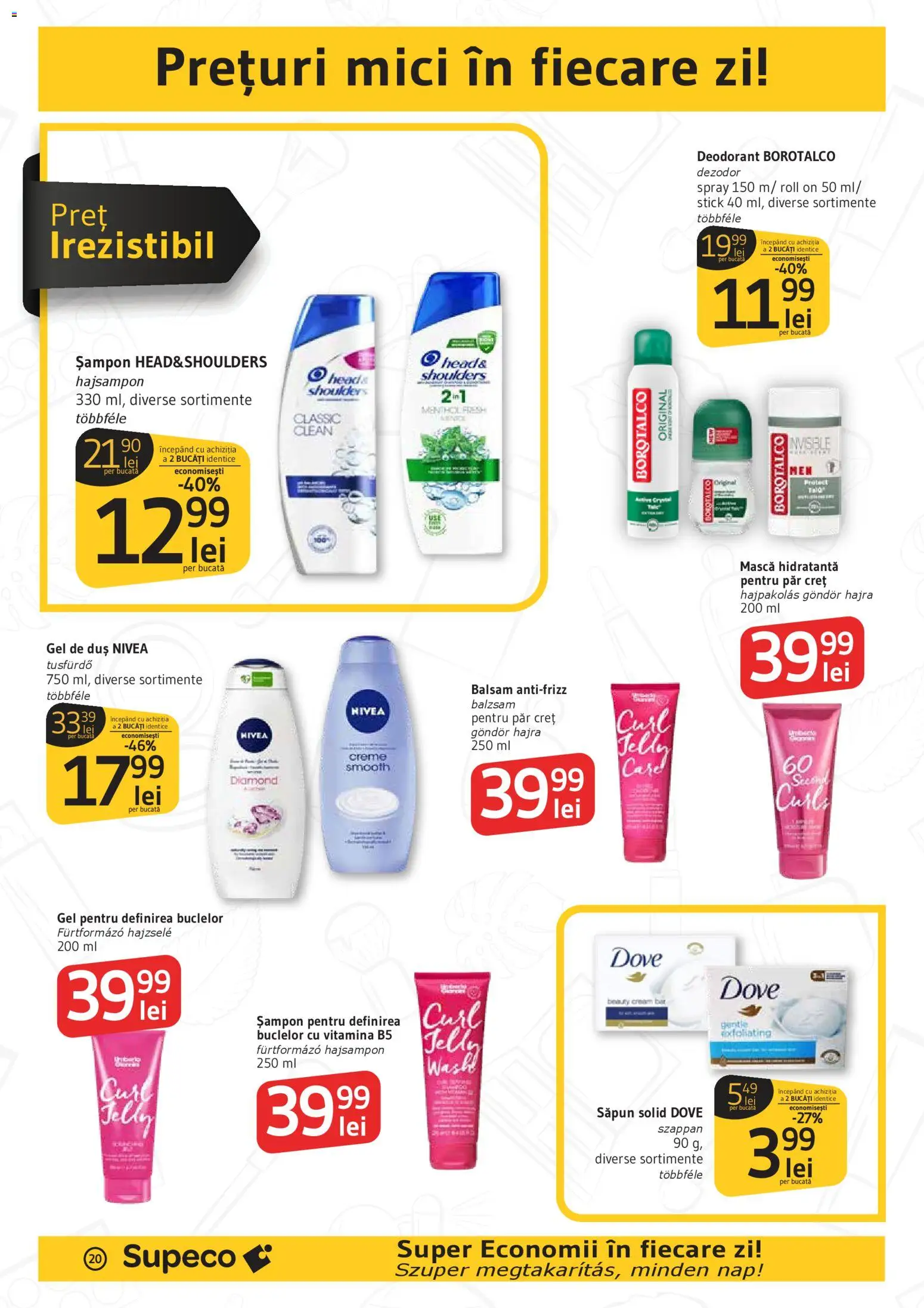 Catalog Supeco 16 - 28 Aprilie 2026 | Pagina 20 | Produse: Săpun solid, Șampon, Săpun, Gel de duș