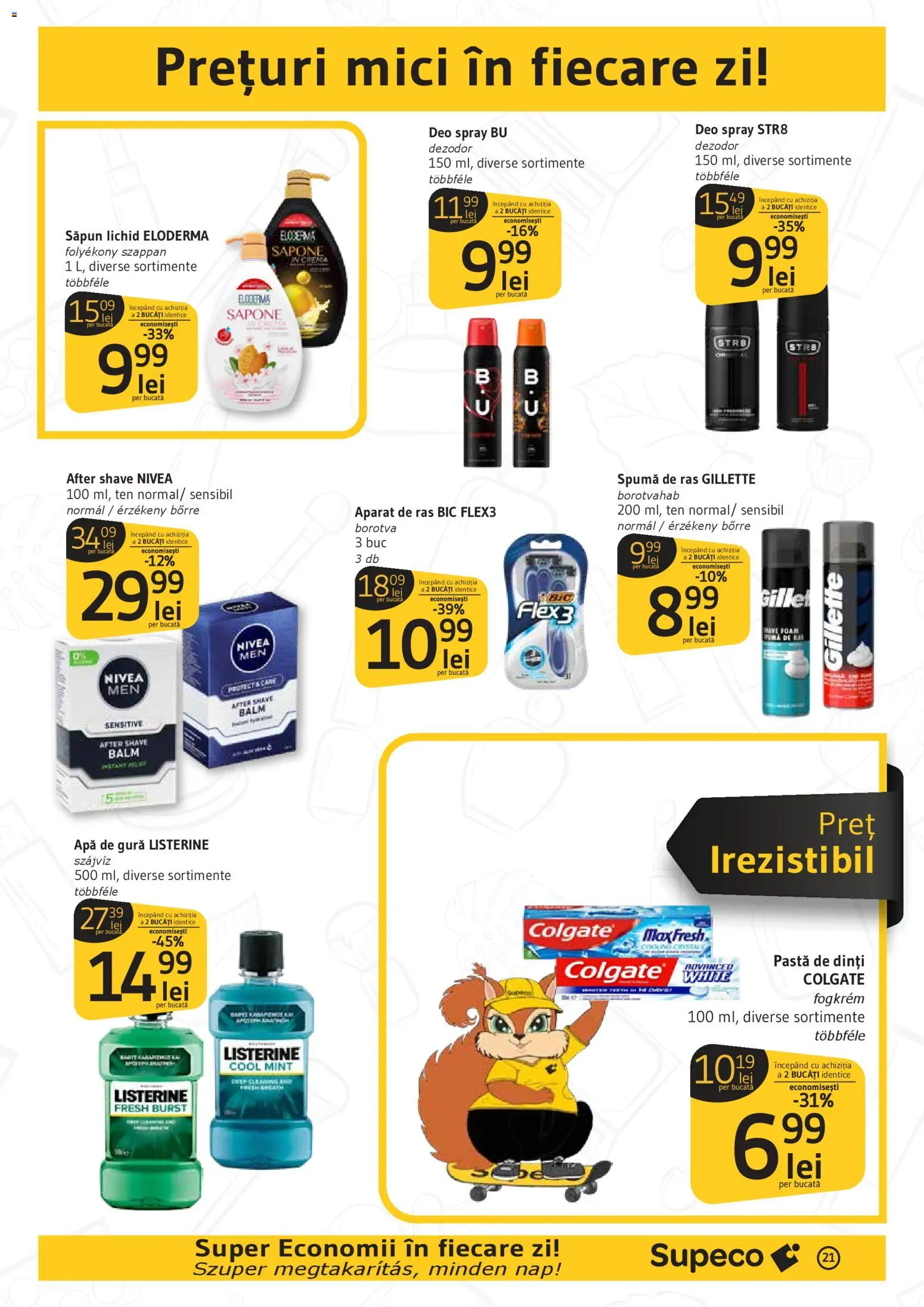Catalog Supeco 16 - 28 Aprilie 2026 | Pagina 21 | Produse: After shave, Mici, Cremă, Apă de gură